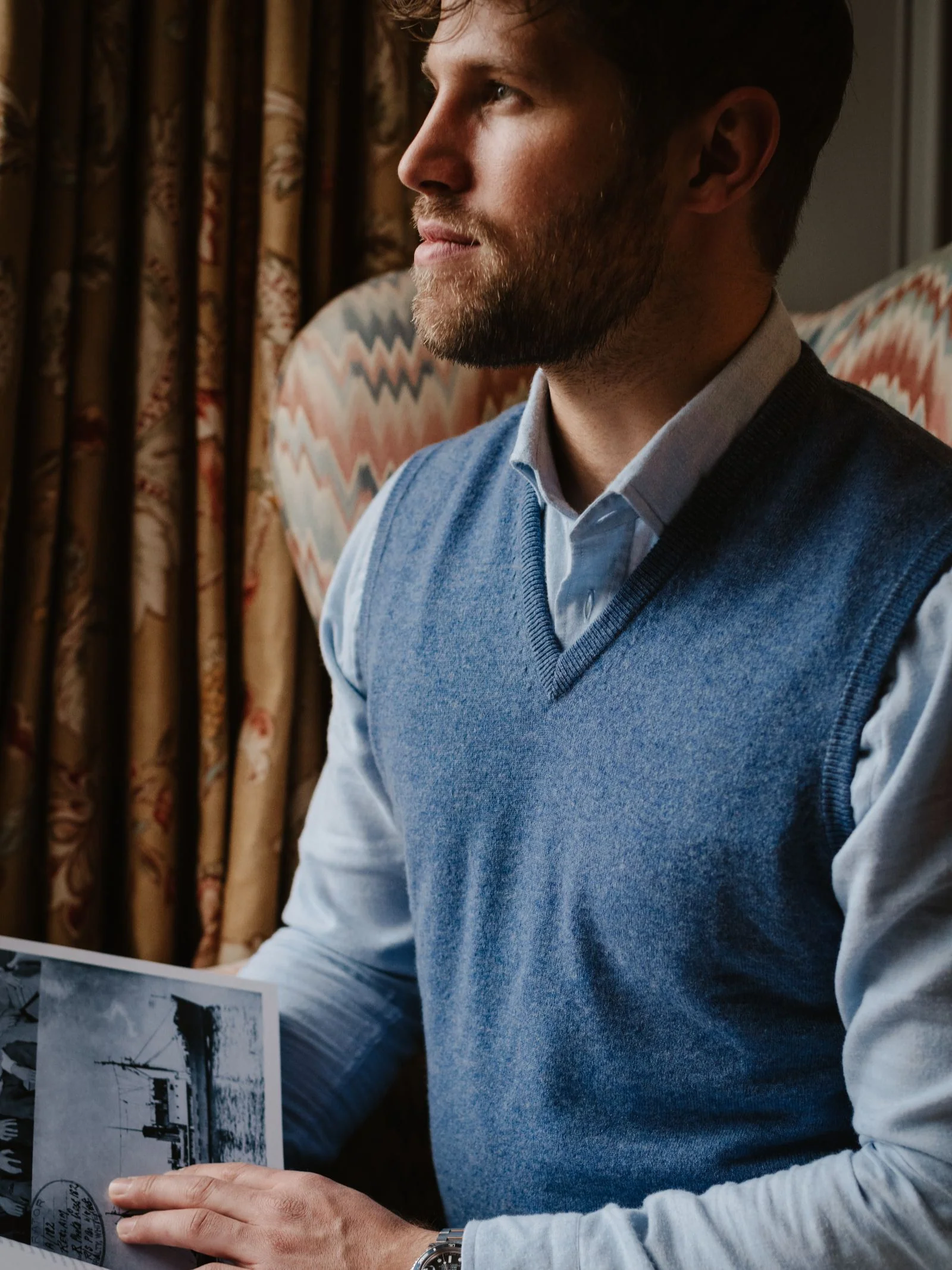 Auld Stock Cashmere Slipover - Image 2