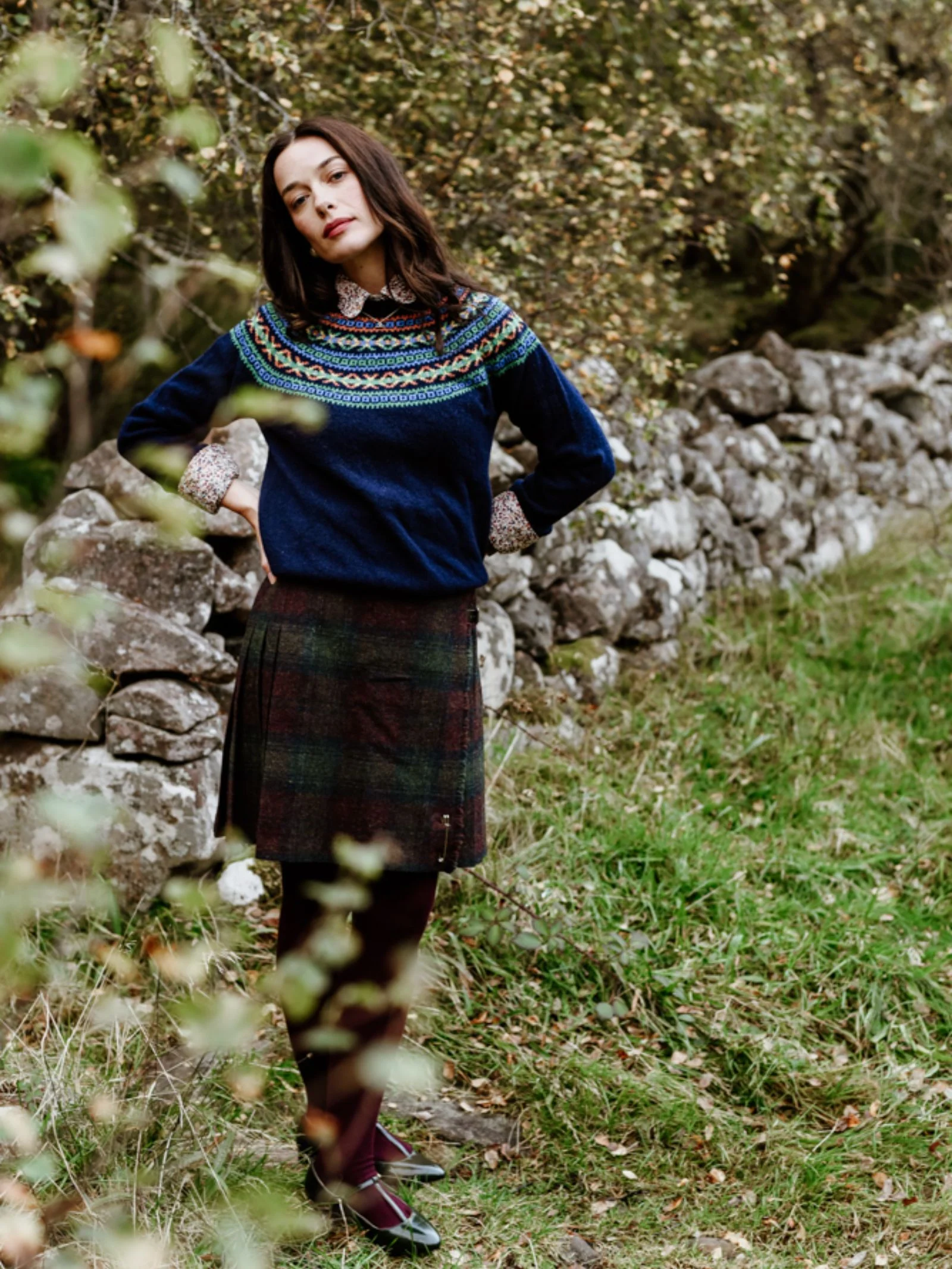 Auld Stock Fairisle Crew Jumper - Image 2