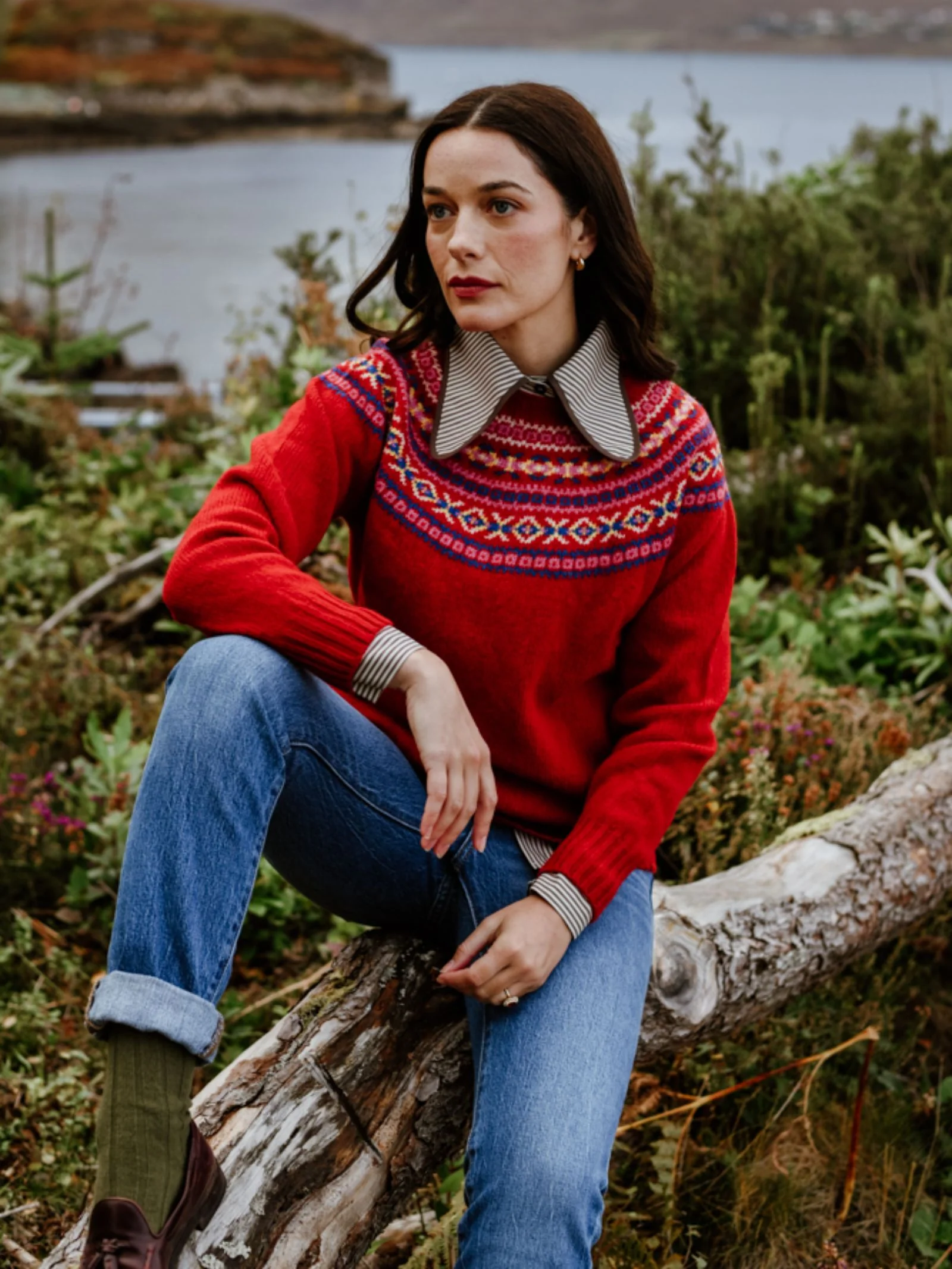Auld Stock Fairisle Crew Jumper - Image 4