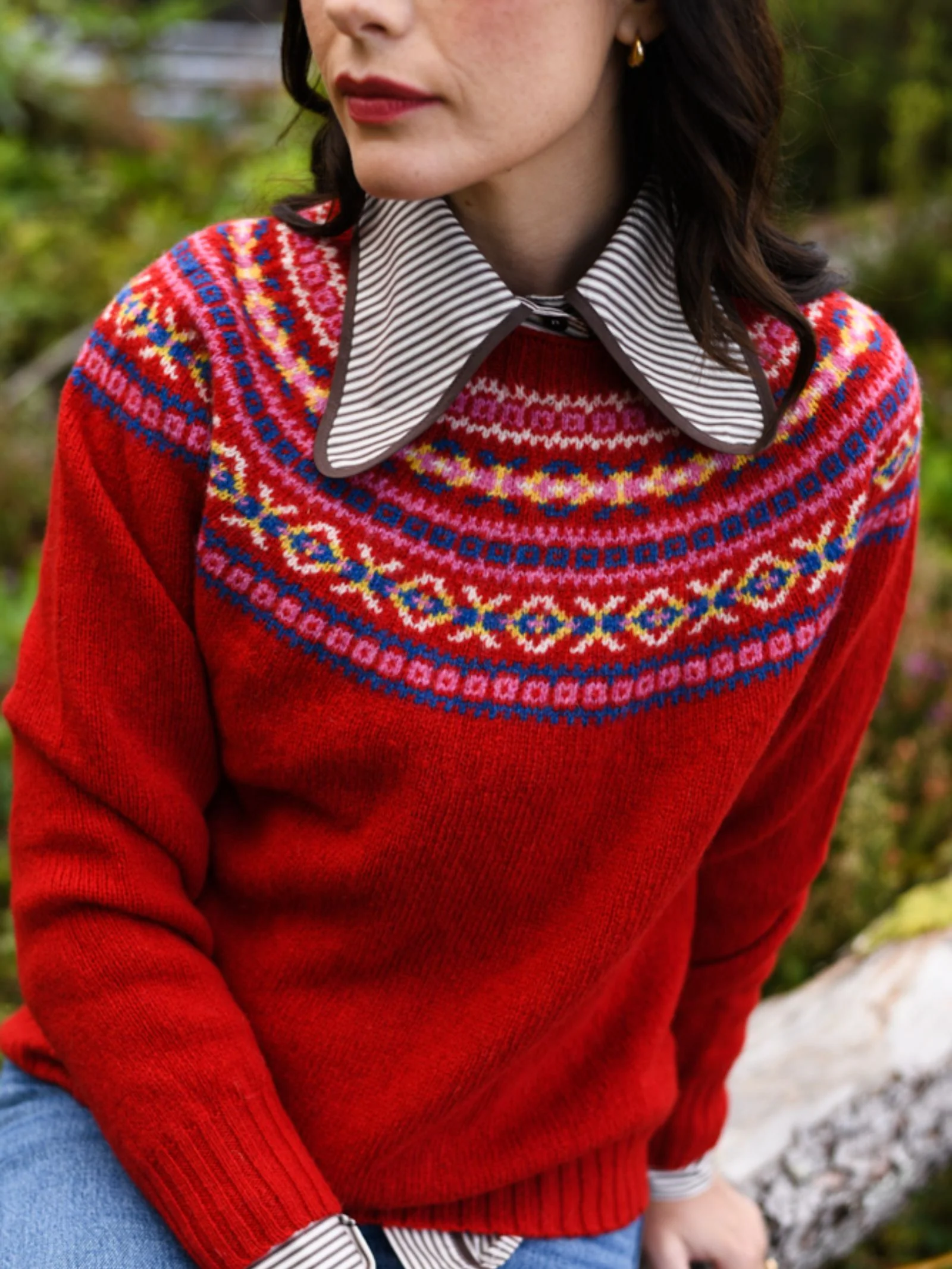 Auld Stock Fairisle Crew Jumper - Image 5