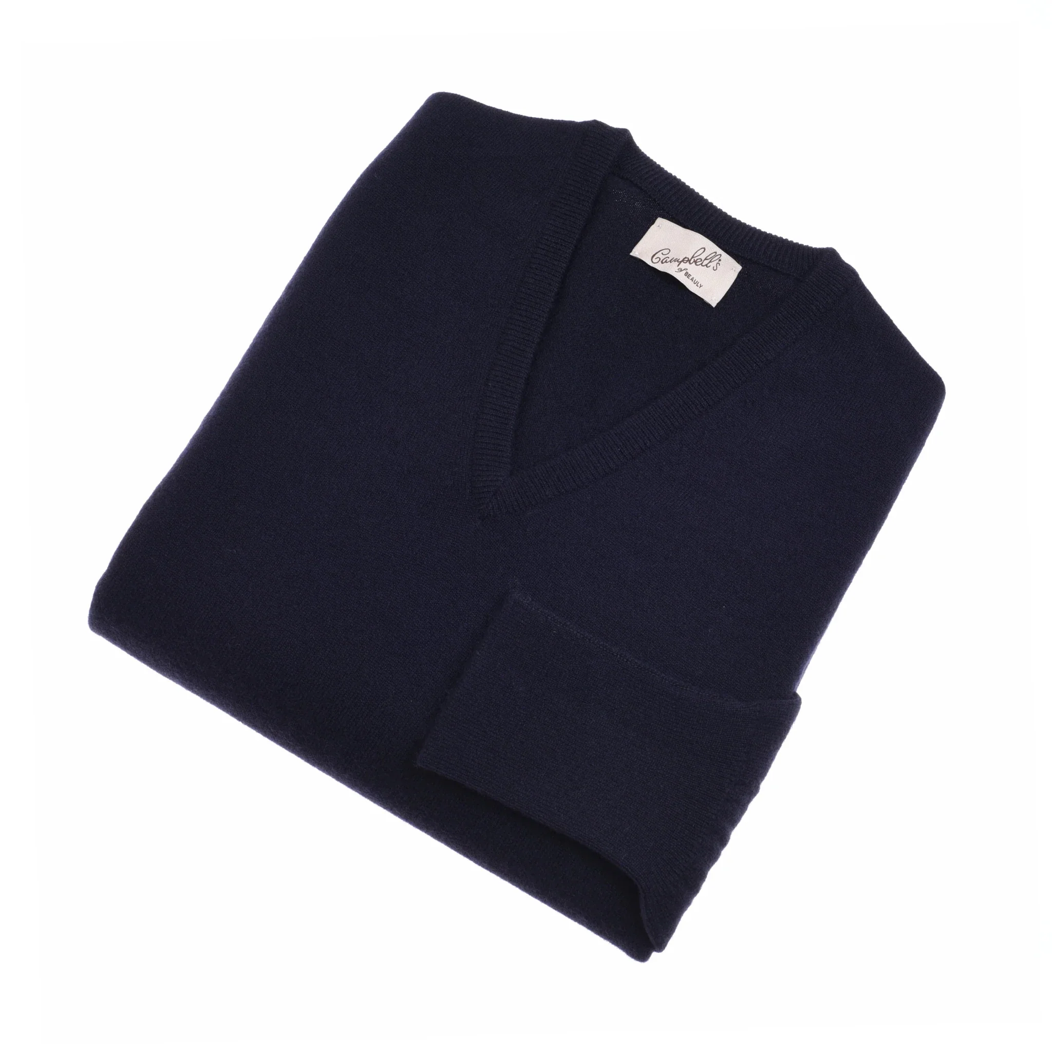 Auld Stock Cashmere V-Neck Jumper - Image 4