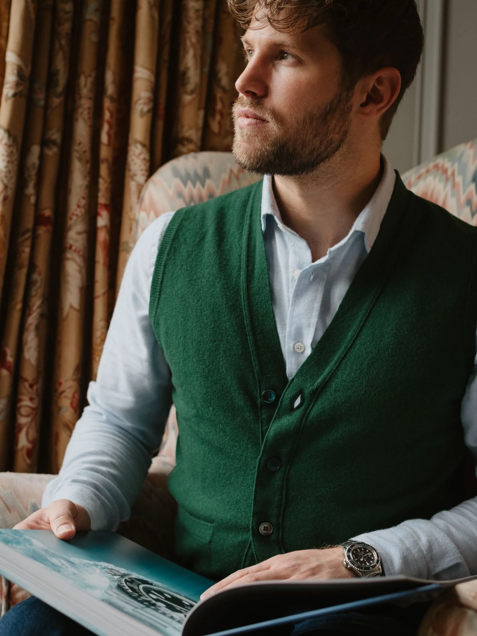 Auld Stock Geelong Button Waistcoat