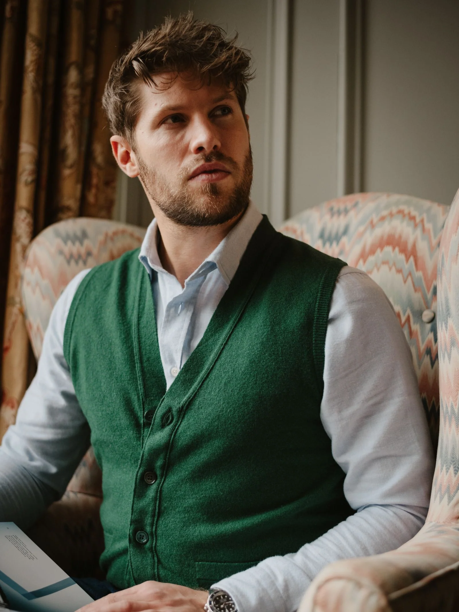 Auld Stock Geelong Button Waistcoat - Image 4