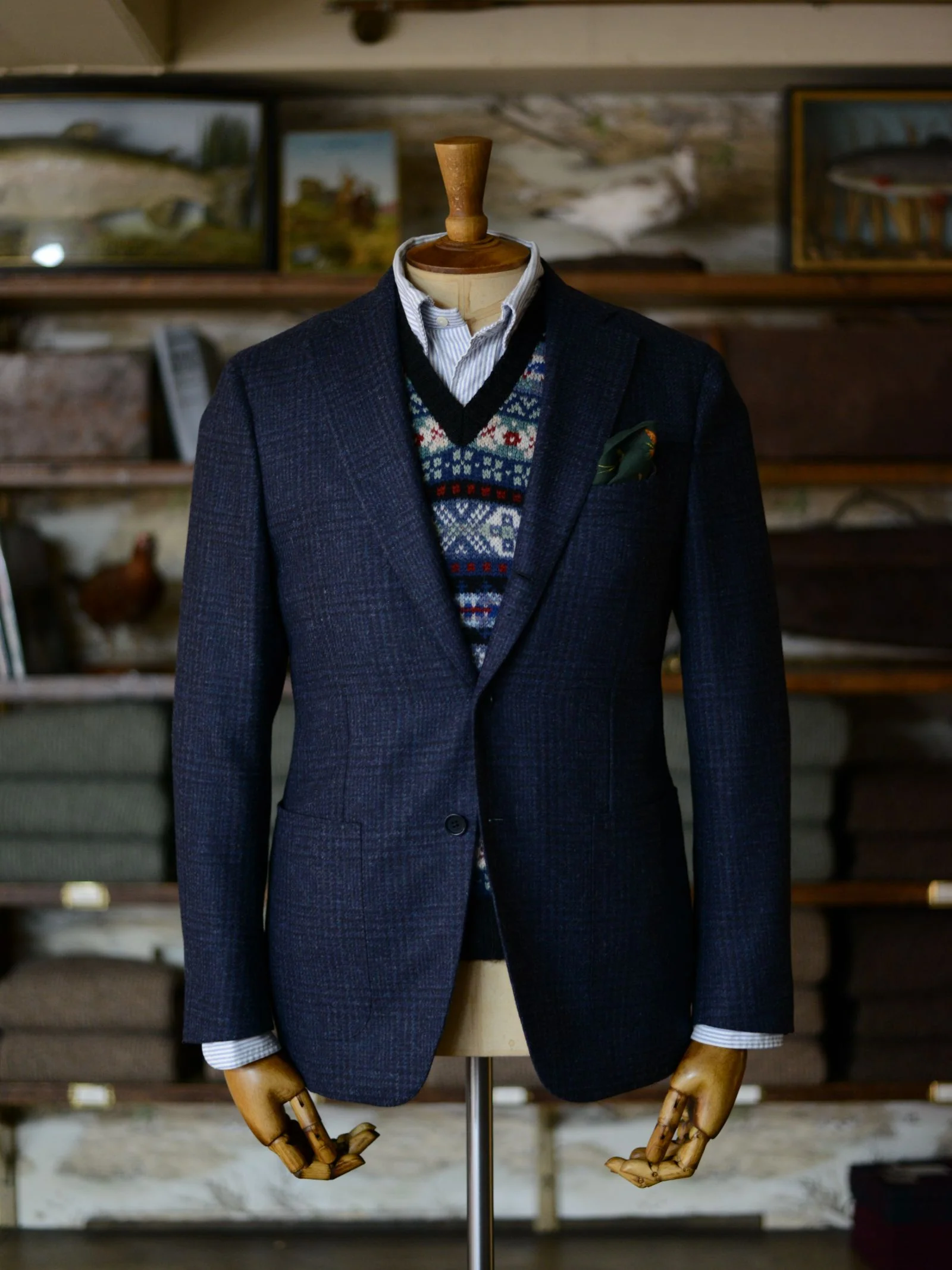 Auld Stock Glen Check Jacket - Image 4