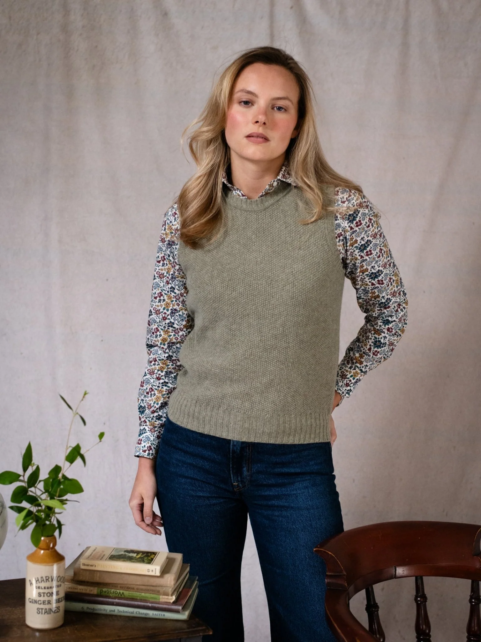Moss Stitch Crew Tank - Image 6