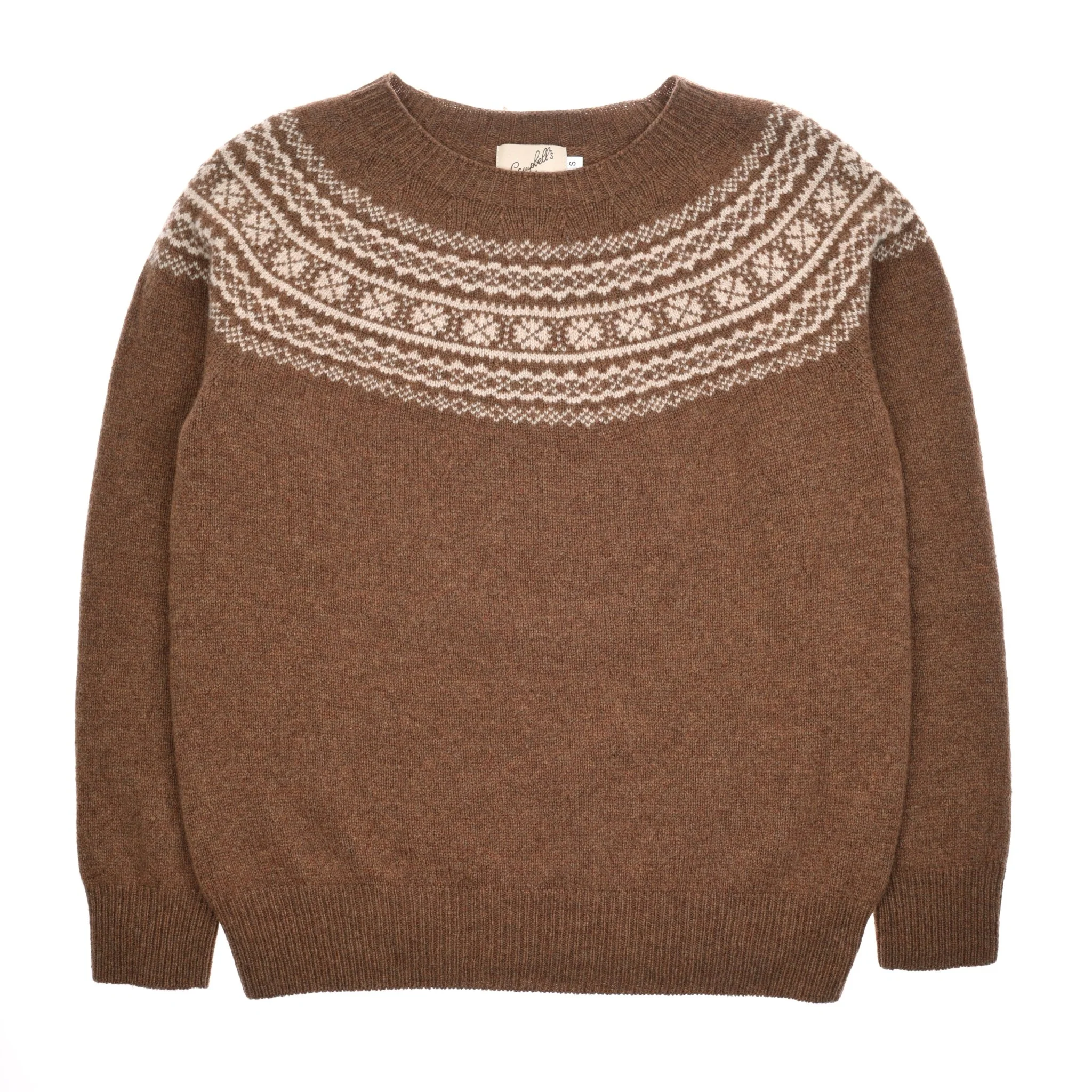 Auld Stock Two-Colour Fairisle Yoke Jumper - Image 3
