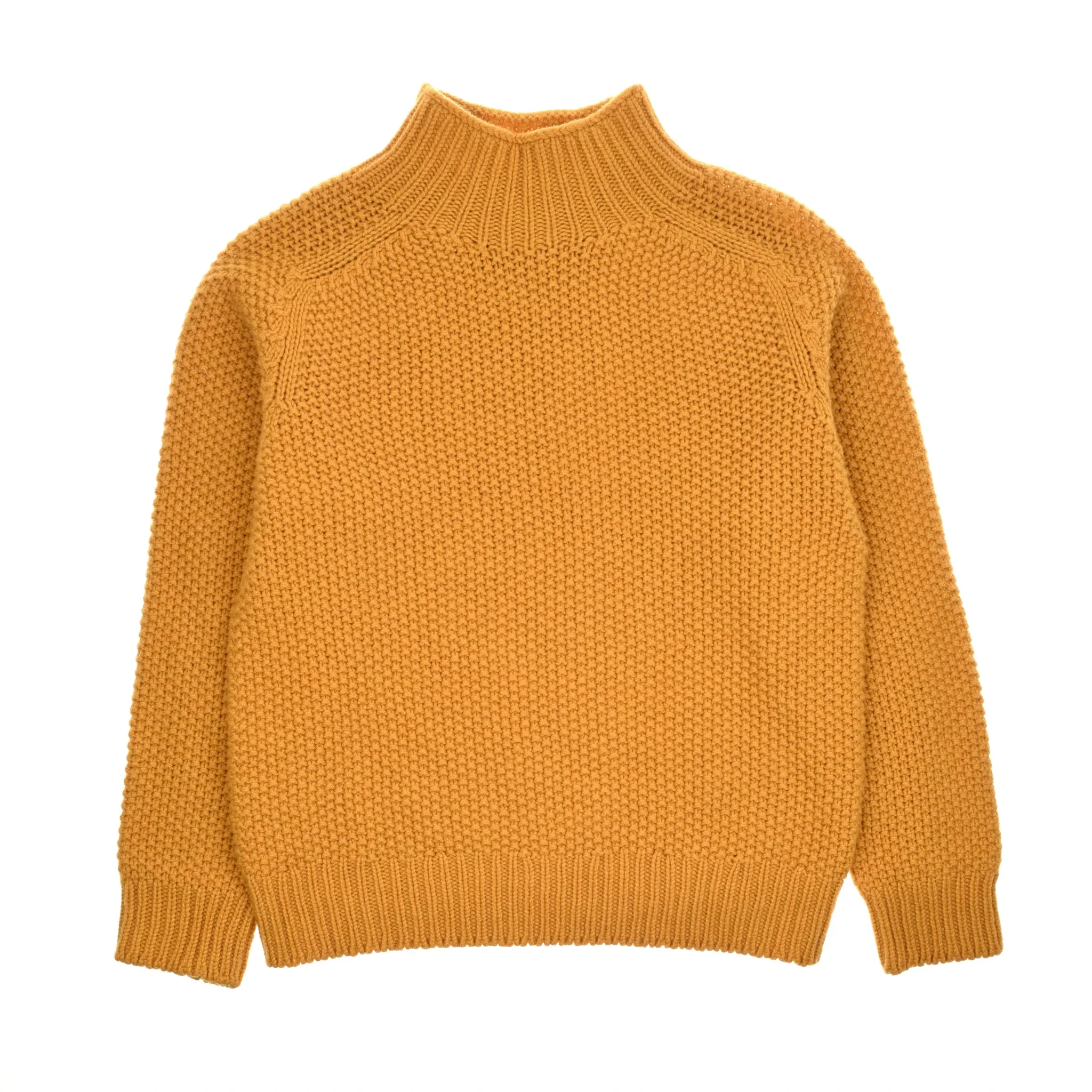 Auld Stock Chunky Moss Stitch Polo Jumper - Image 7