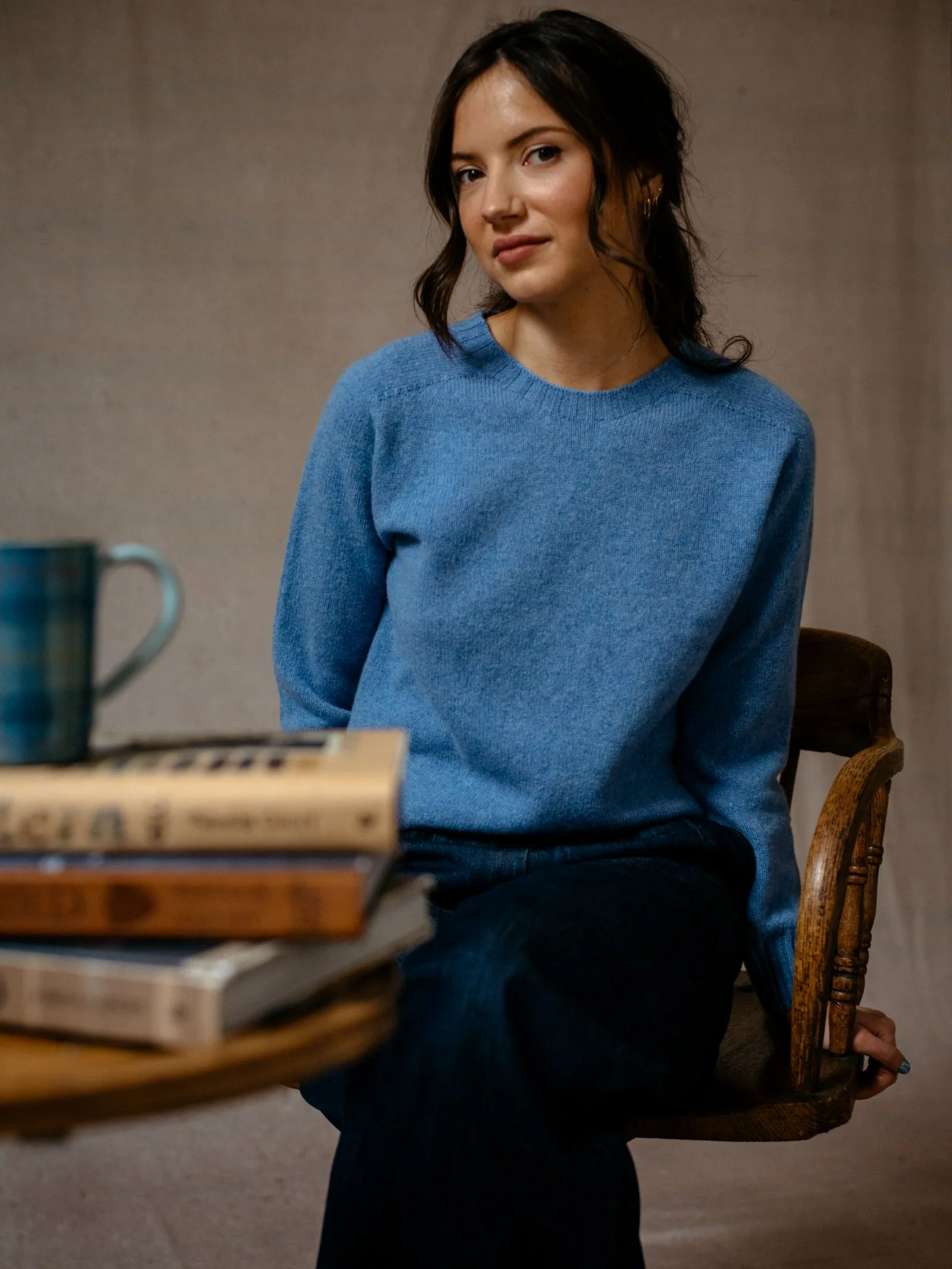 Auld Stock Geelong Lambswool Crew Neck Jumper - Image 2