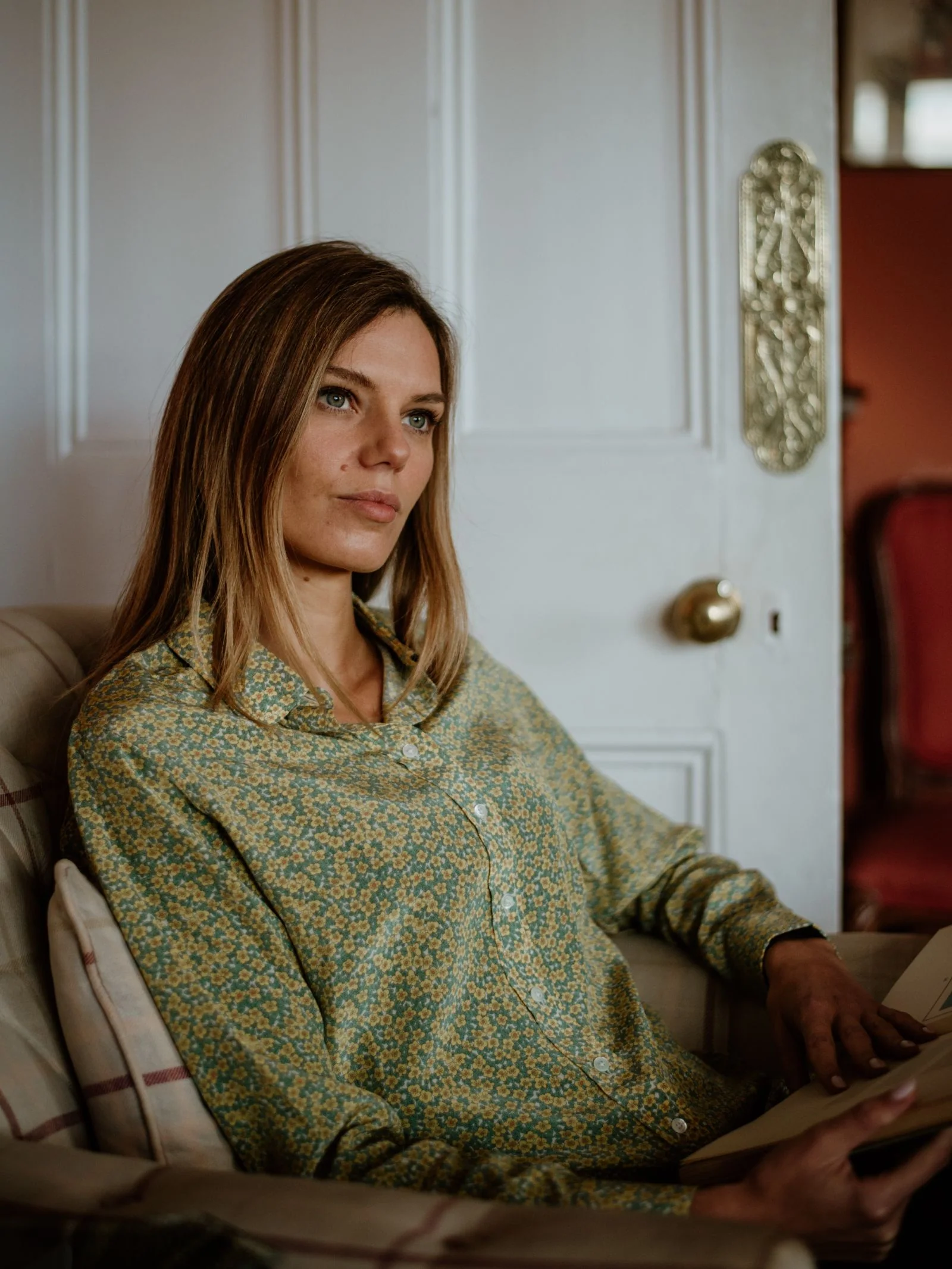 Auld Stock Liberty Print Silk Shirt - Image 2