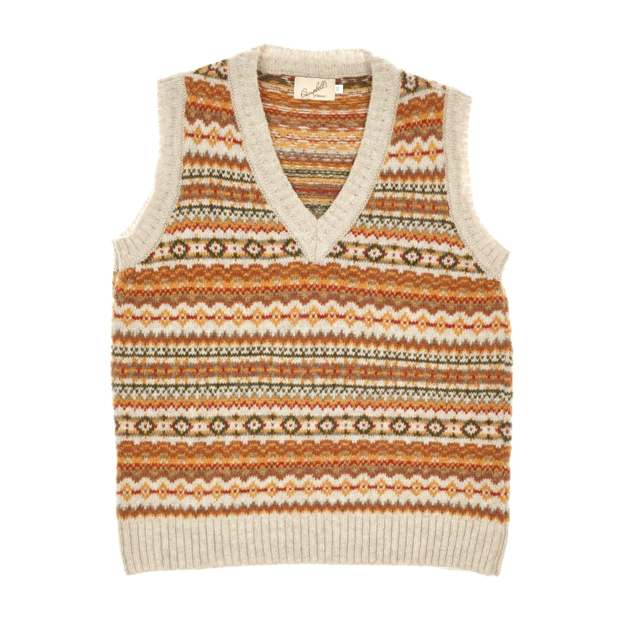 Auld Stock Fairisle V-Neck Tank - Image 4