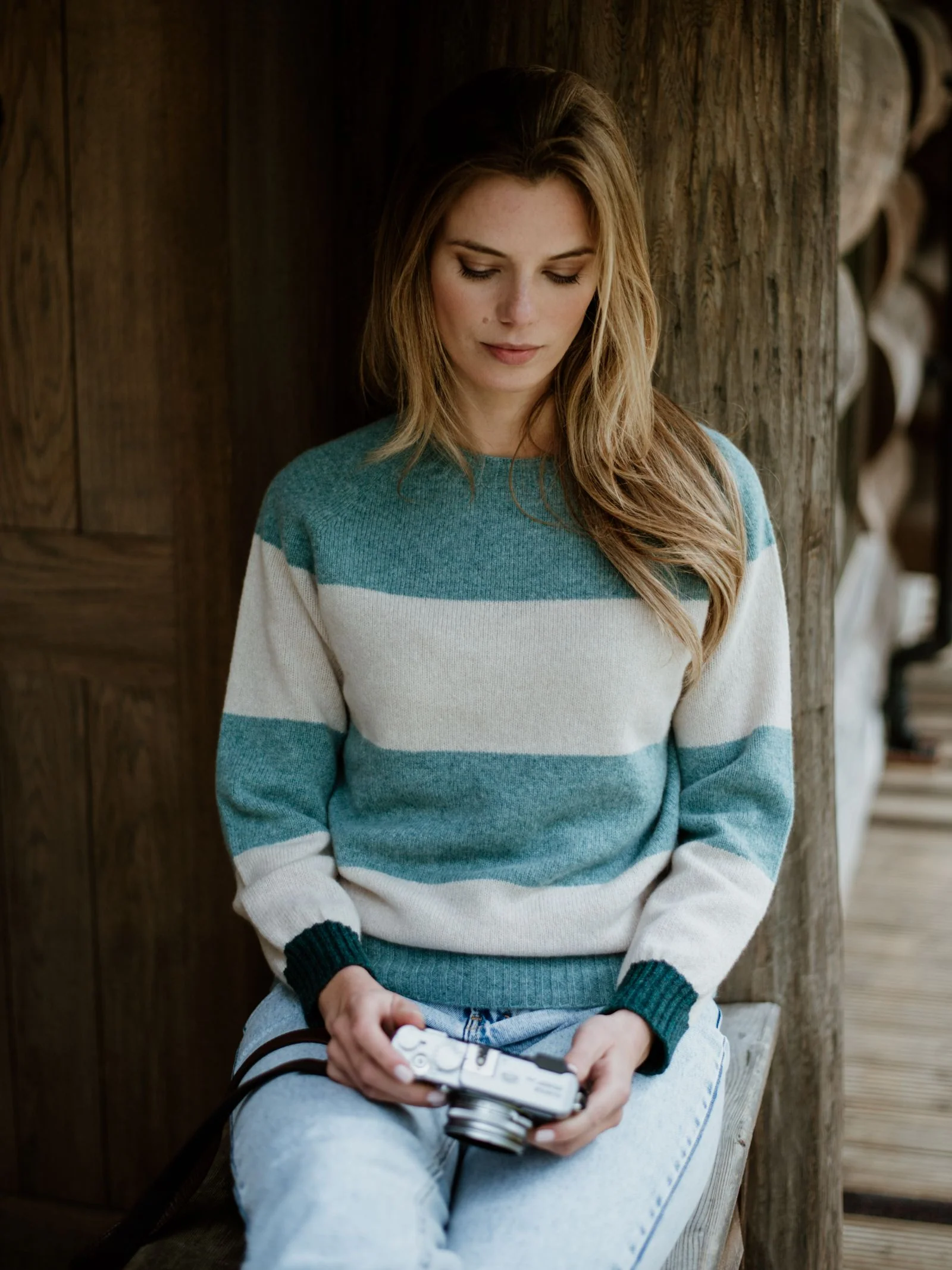 Auld Stock Stripe Crew Jumper