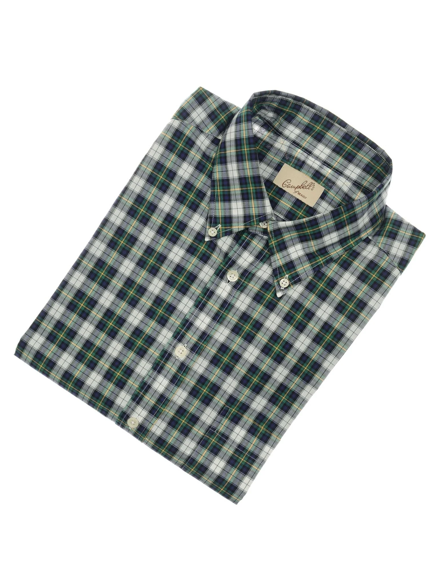 Cotton Tartan Button Down Shirt - Image 2