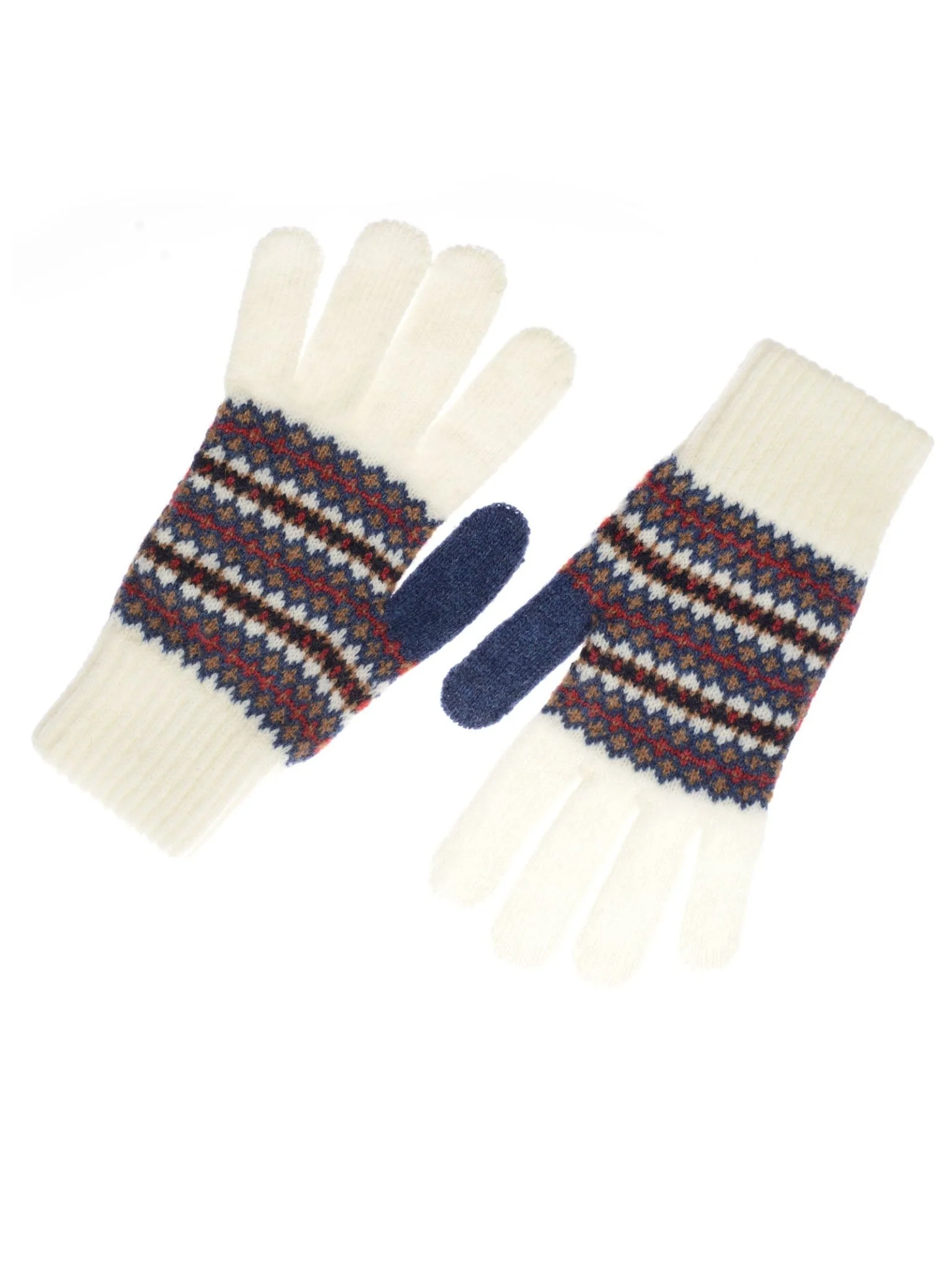 Lambswool Fairisle Gloves - Image 3
