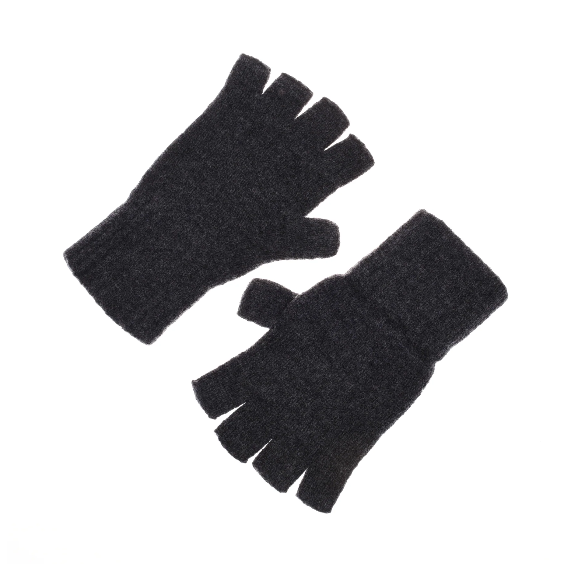 Lambswool Half-Finger Gloves - Image 2