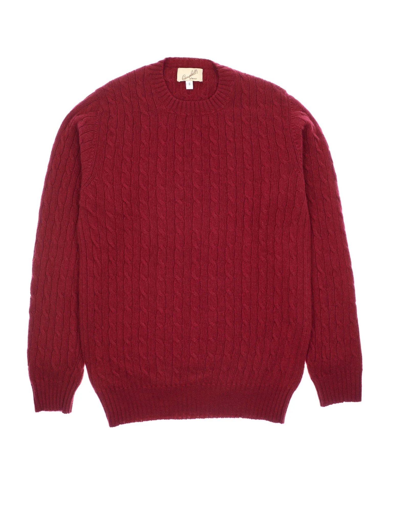 Cashmere Cable Crew Jumper - Image 8