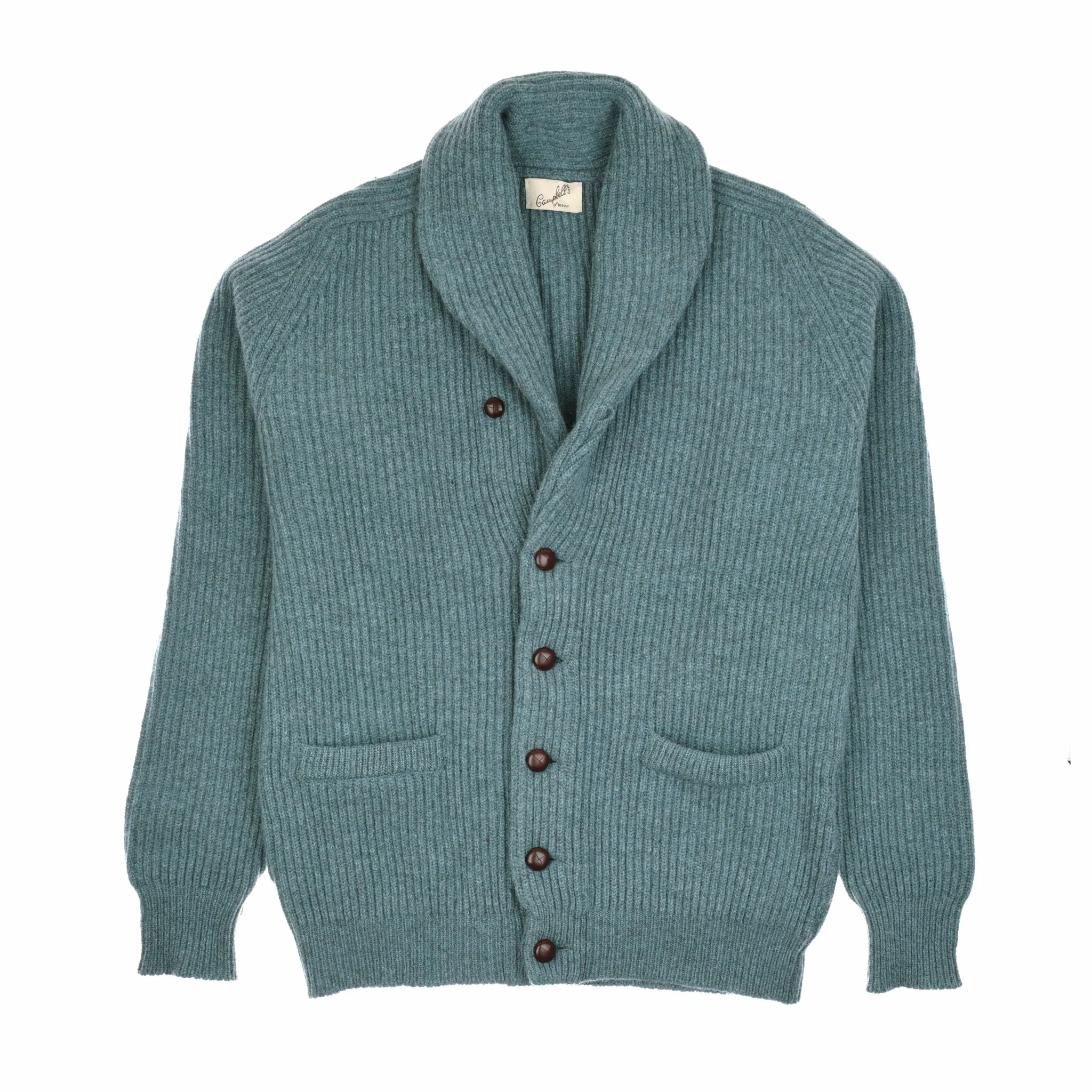 Cashmere Shawl Collar Cardigan - Image 6