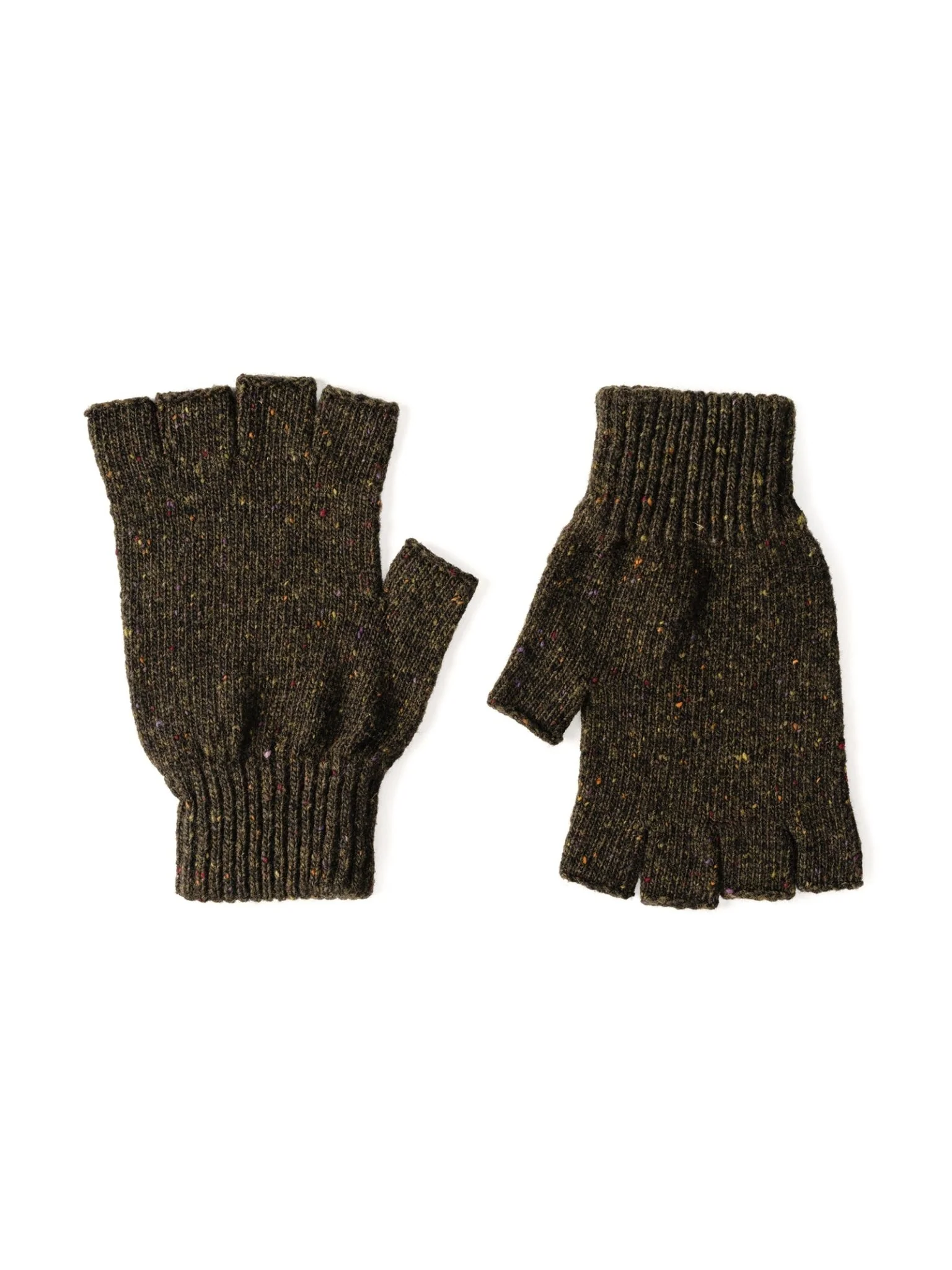 Donegal Lambswool Half-Finger Gloves - Image 3