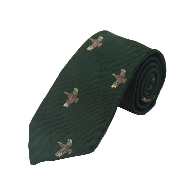 Full Flight Grouse Silk Tie - Image 2