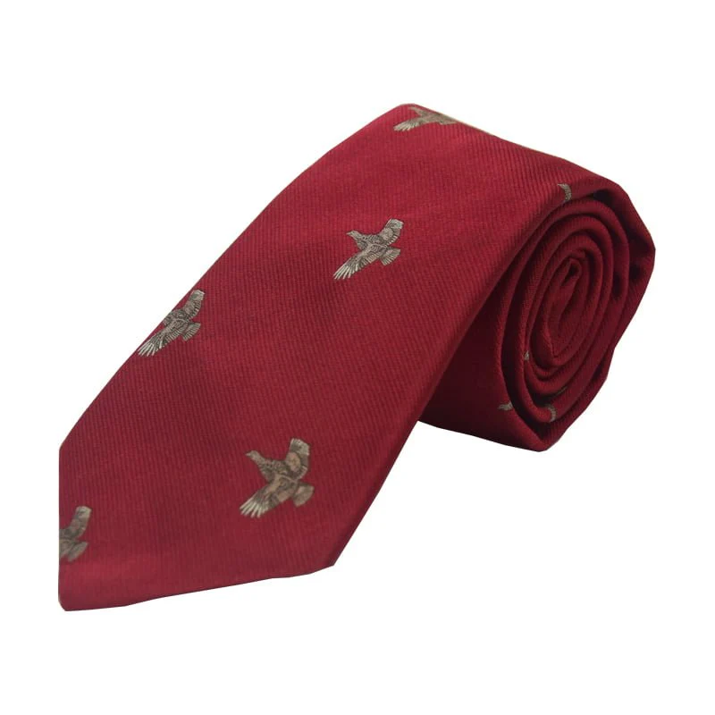 Full Flight Grouse Silk Tie - Image 4