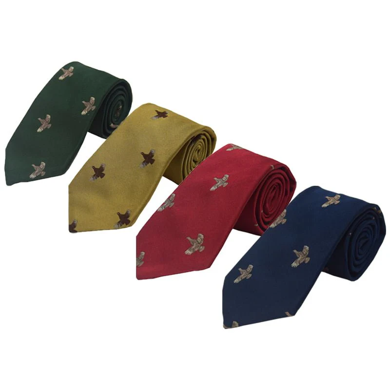 Full Flight Grouse Silk Tie - Image 5