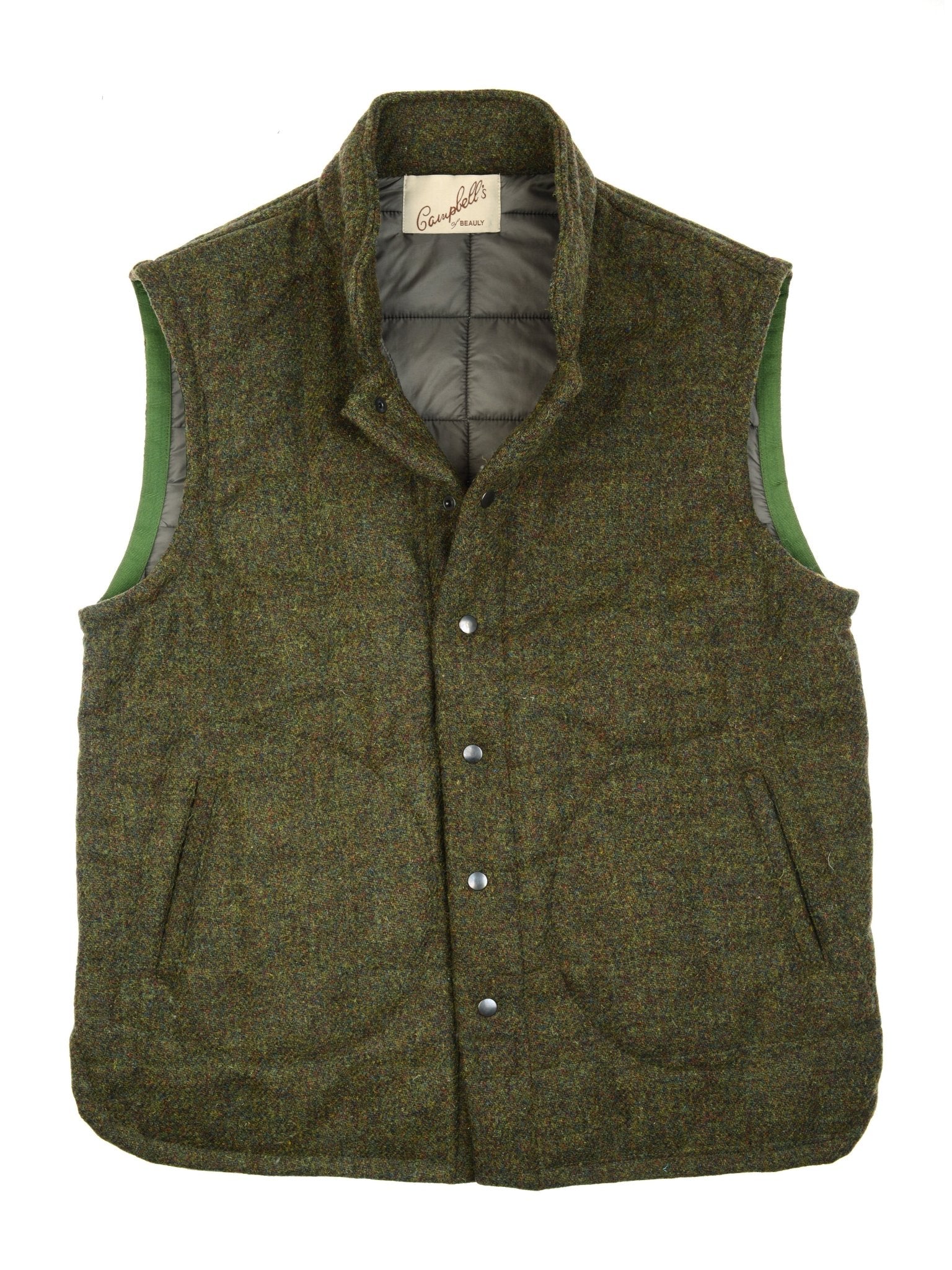 Auld Stock Harris Tweed Quilted Gilet - Image 3