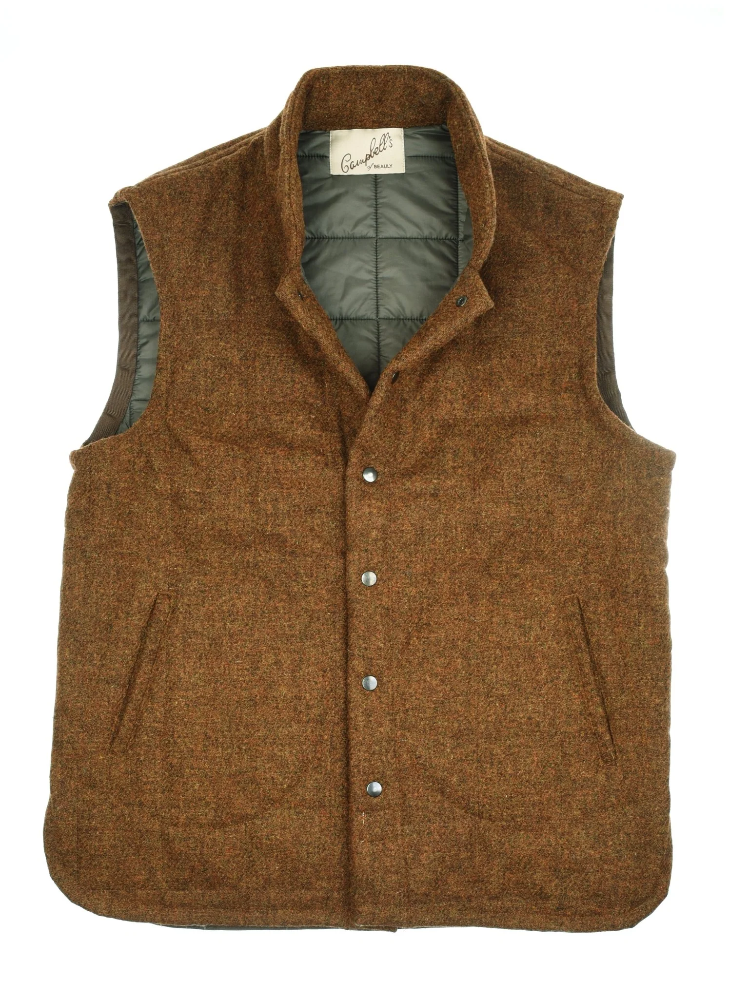 Auld Stock Harris Tweed Quilted Gilet - Image 4