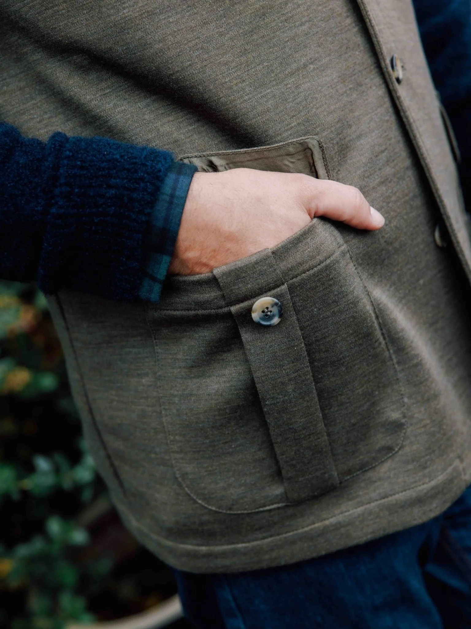 Auld Stock Knitted Nehru Gilet - Image 7