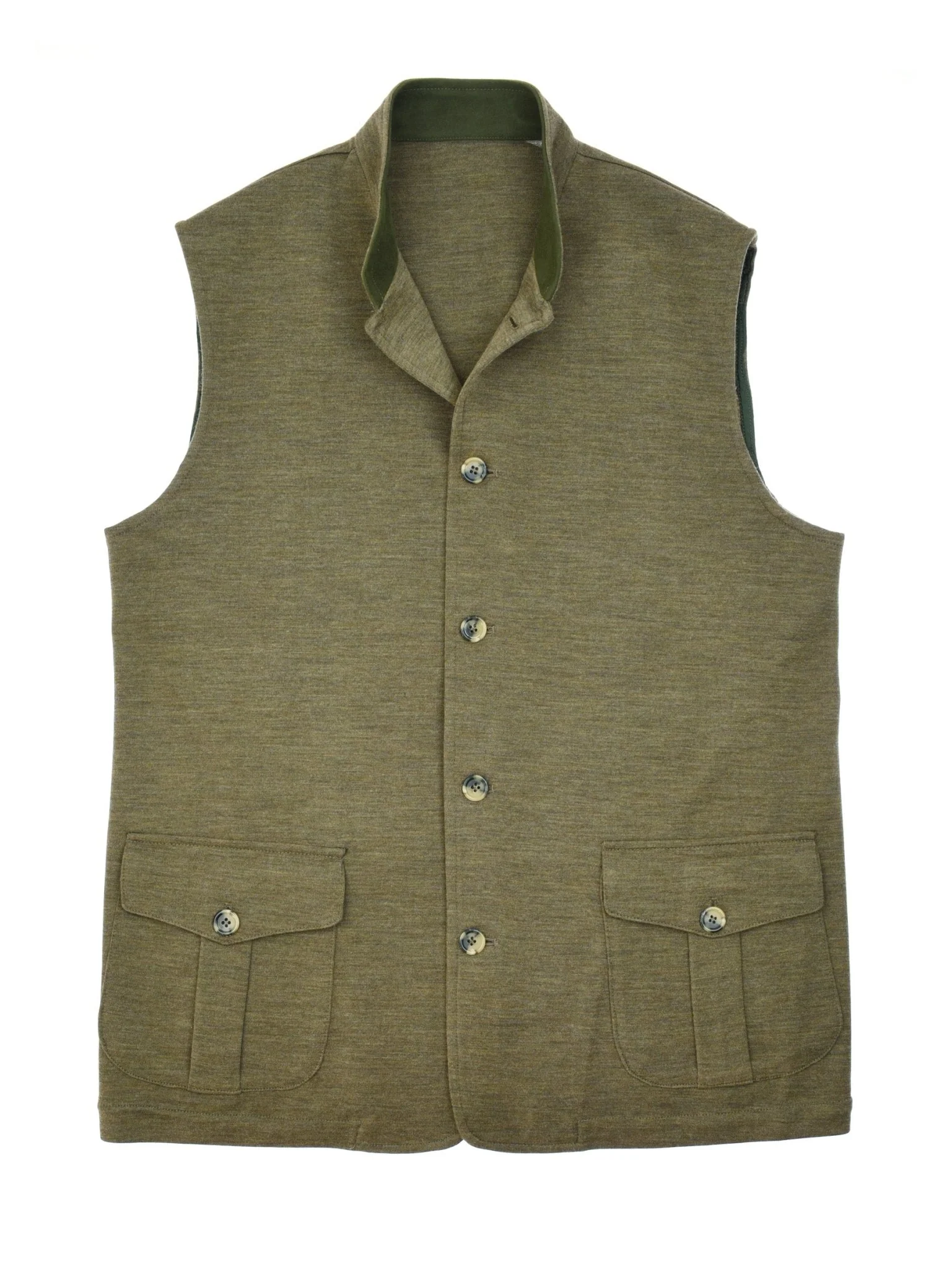 Auld Stock Knitted Nehru Gilet - Image 8