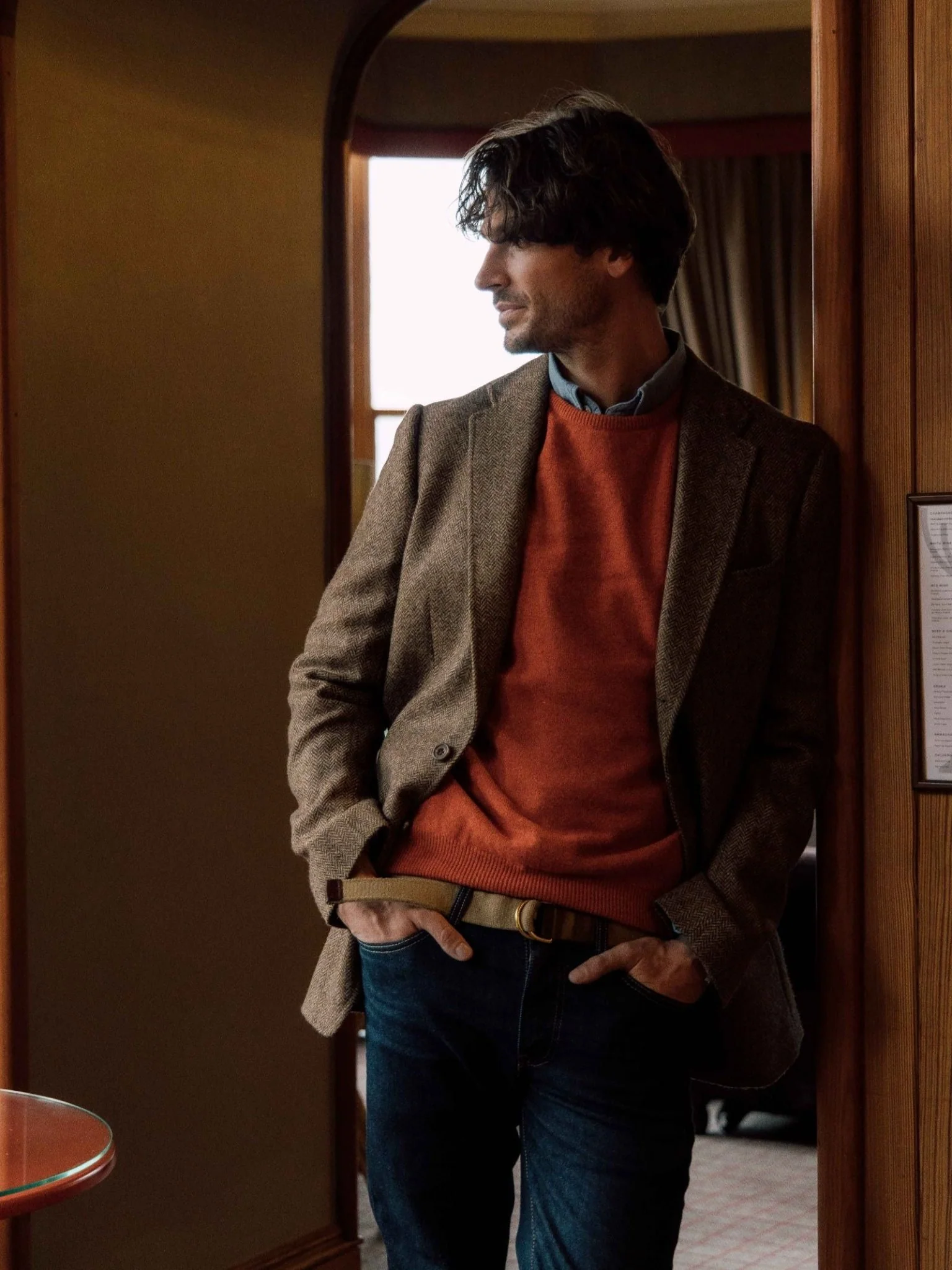 Lambswool Crew Neck Jumper - Image 3