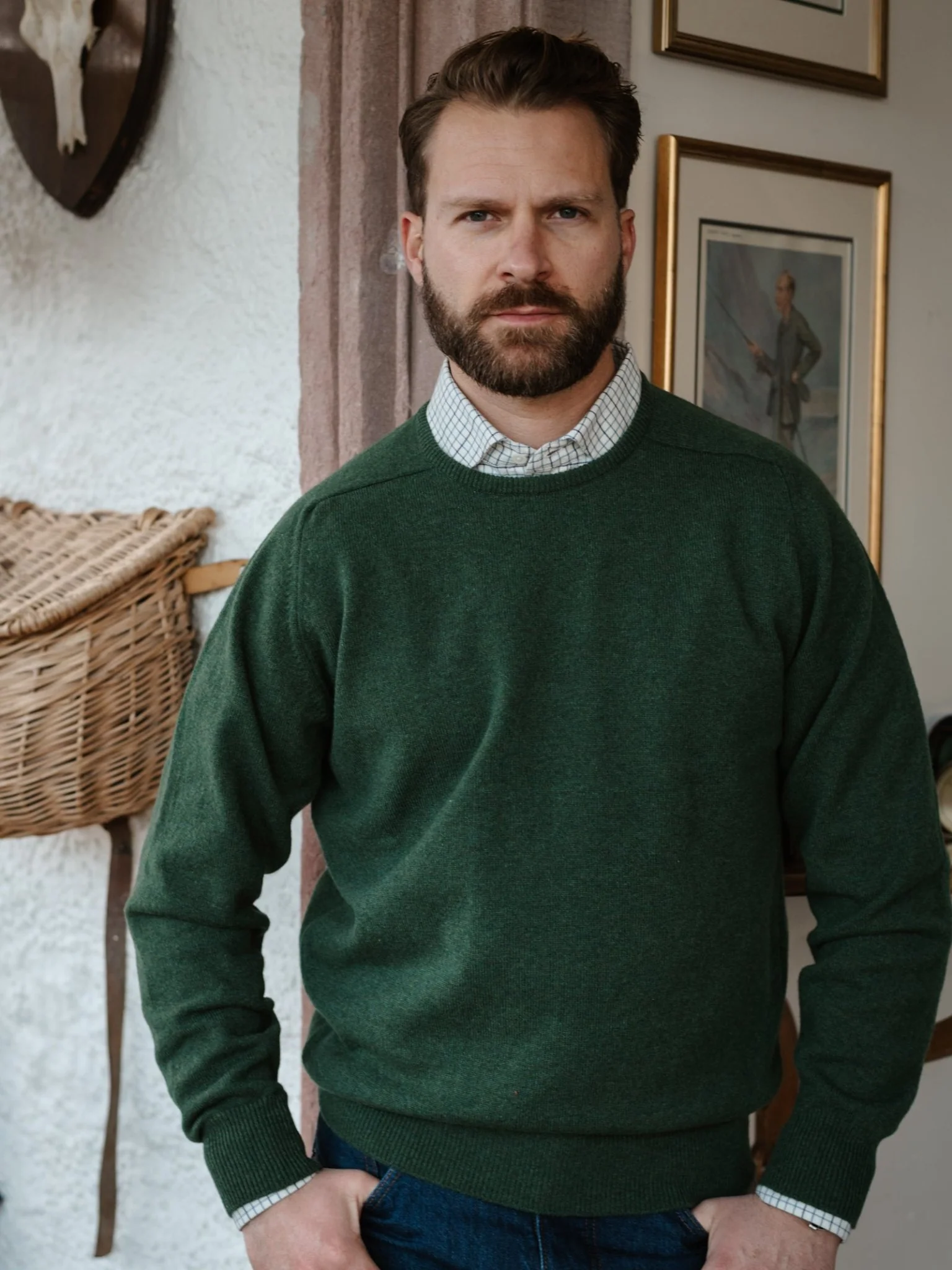 Lambswool Crew Neck Jumper - Image 5