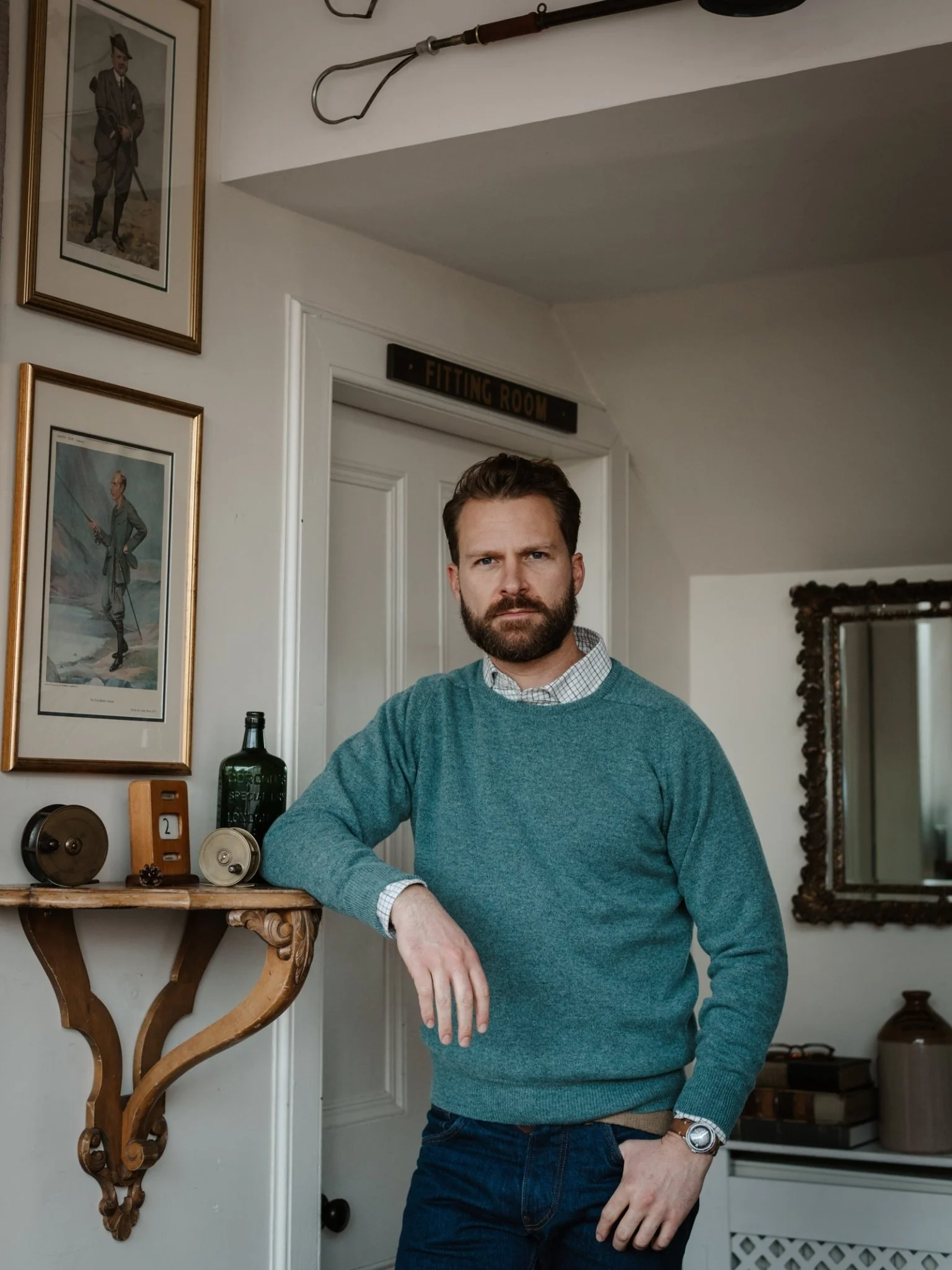 Lambswool Crew Neck Jumper - Image 8