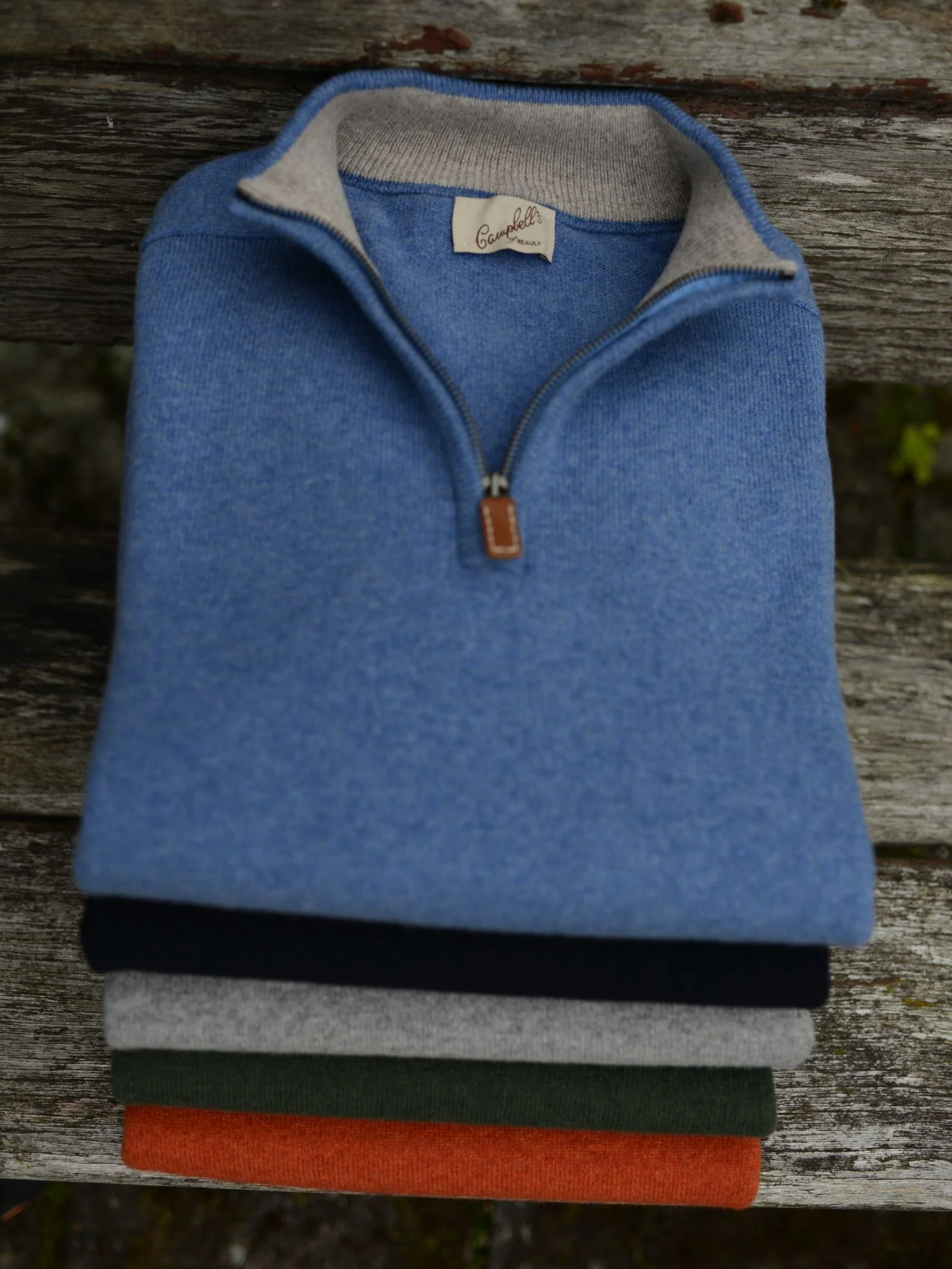 Lambswool Quarter Zip Jumper - Image 3