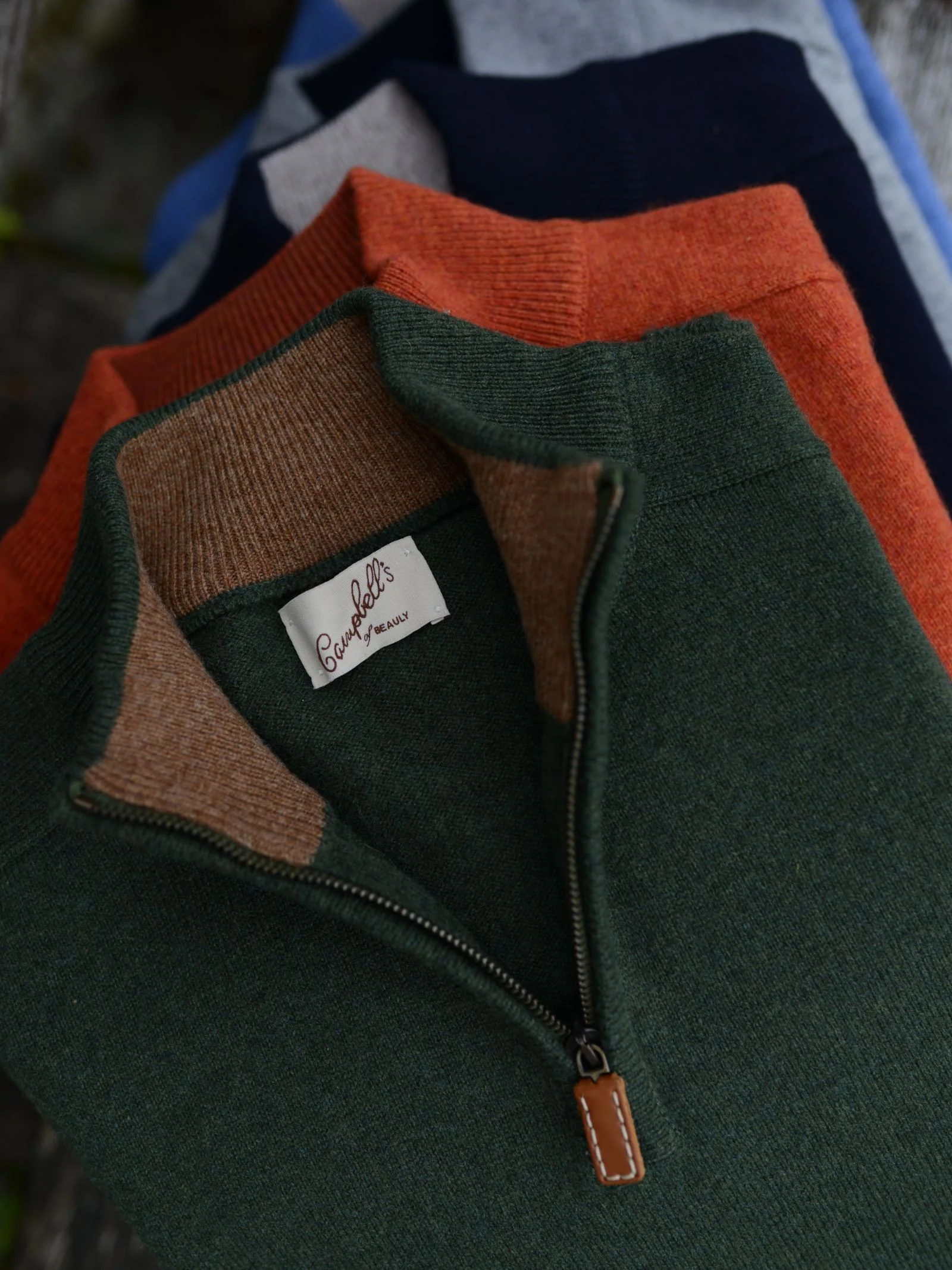 Lambswool Quarter Zip Jumper - Image 5