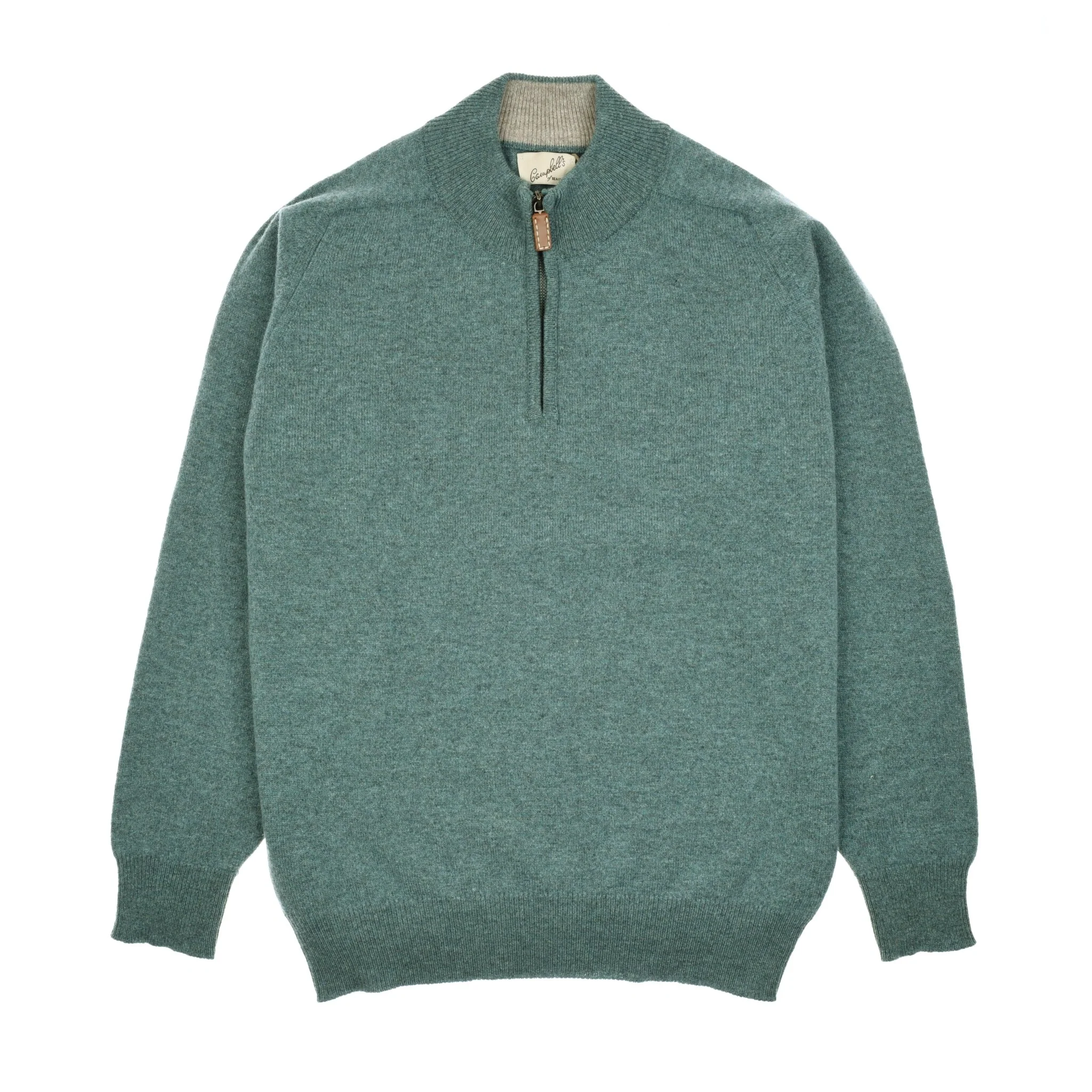 Lambswool Quarter Zip Jumper - Image 8