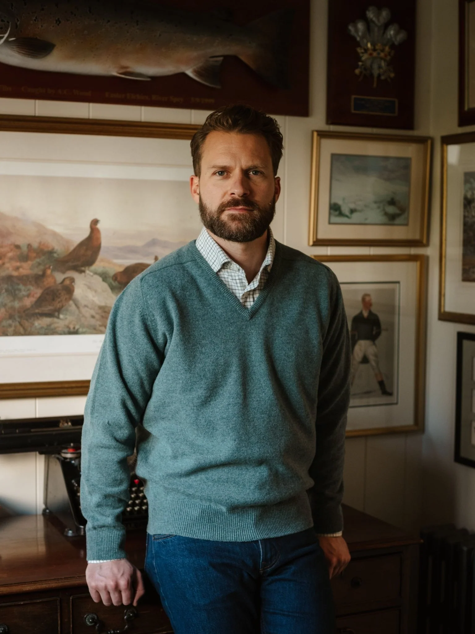 Lambswool V-Neck Jumper - Image 3