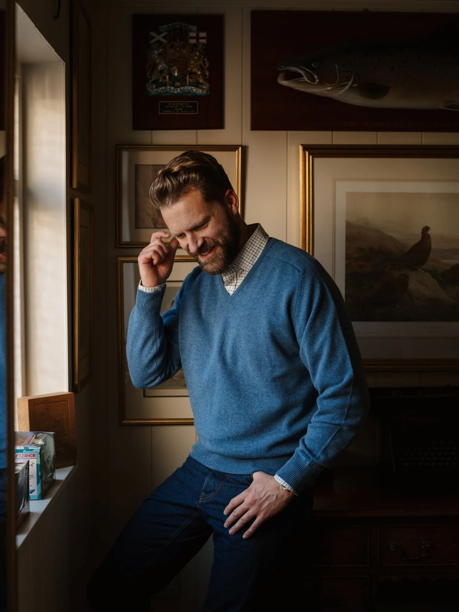 Lambswool V-Neck Jumper - Image 5