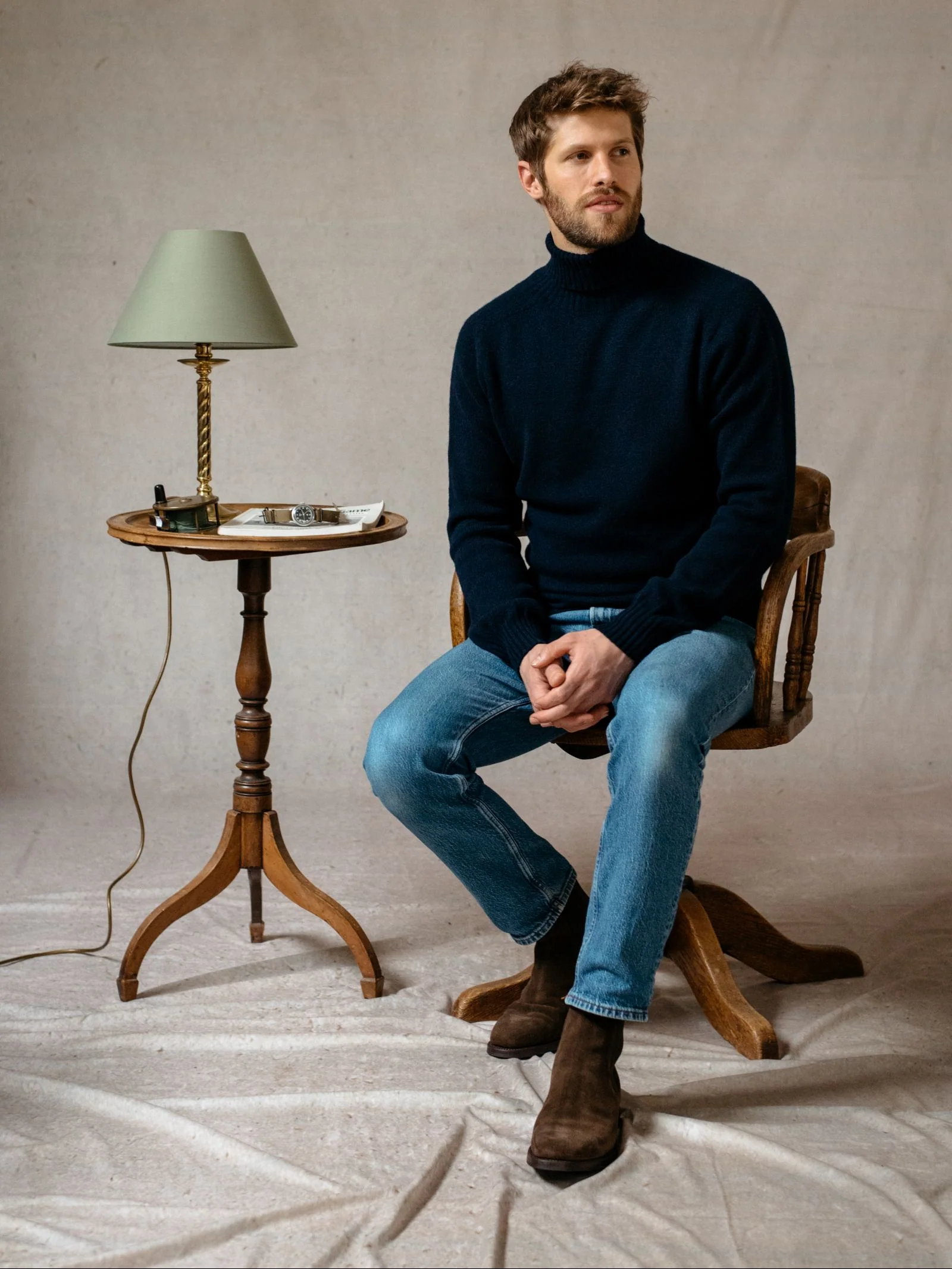 Lambswool Roll Neck