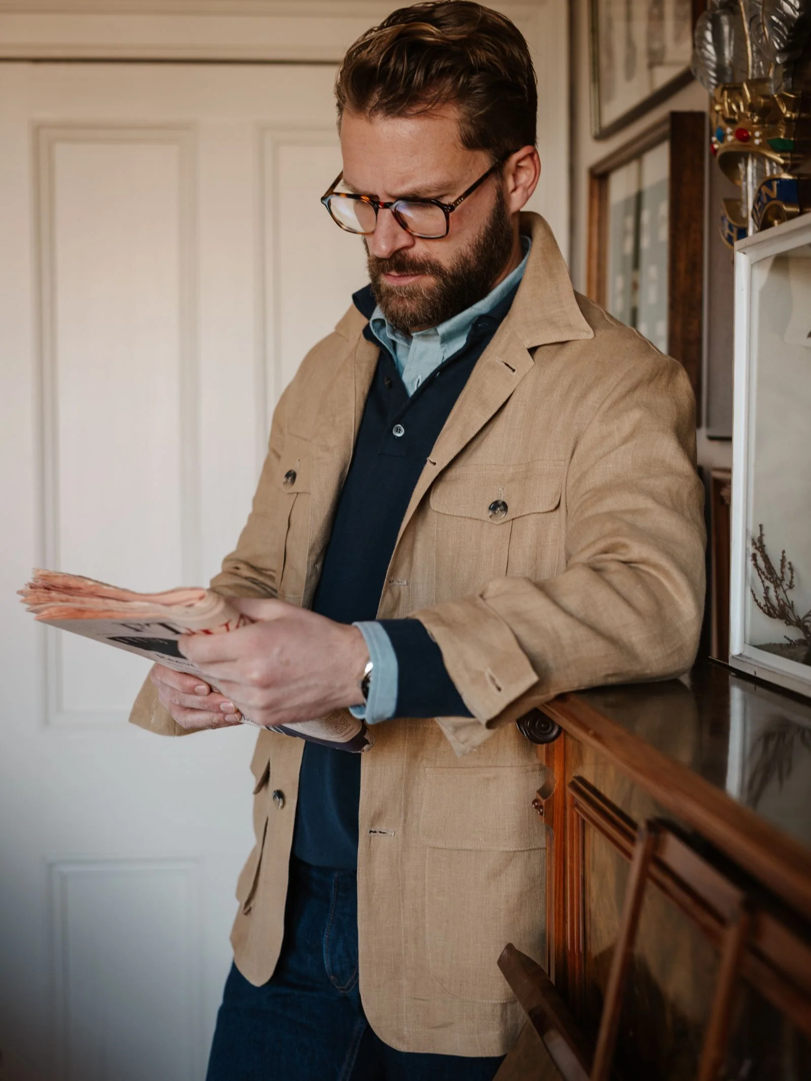 Linen Safari Jacket - Image 10