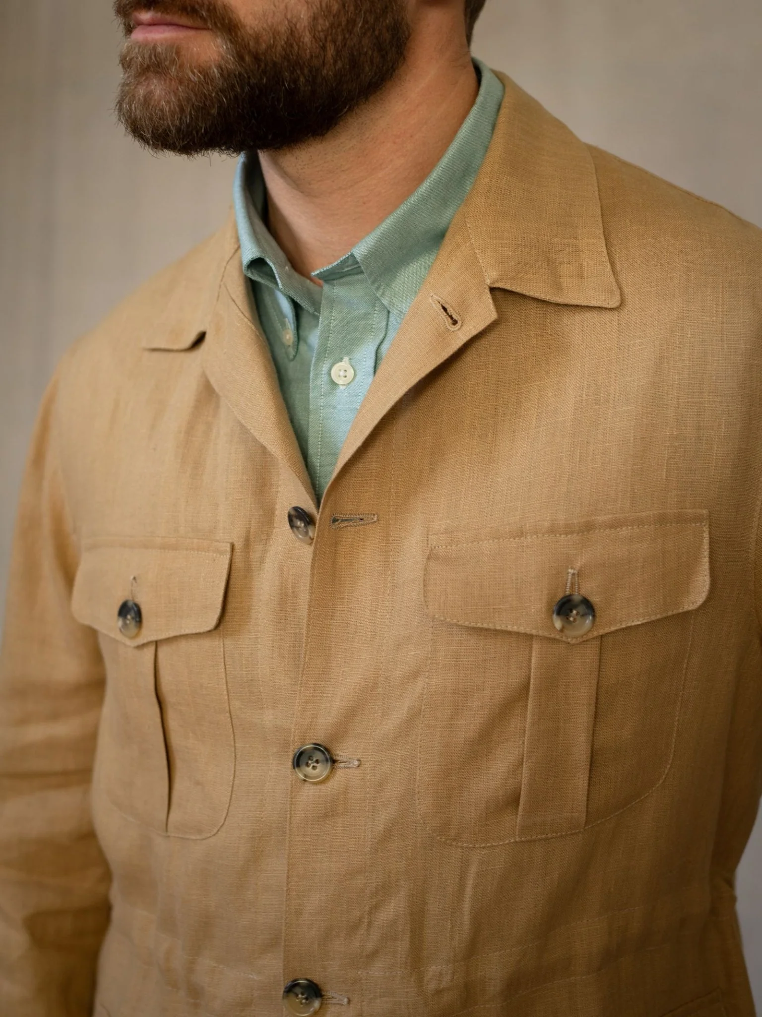 Linen Safari Jacket - Image 11