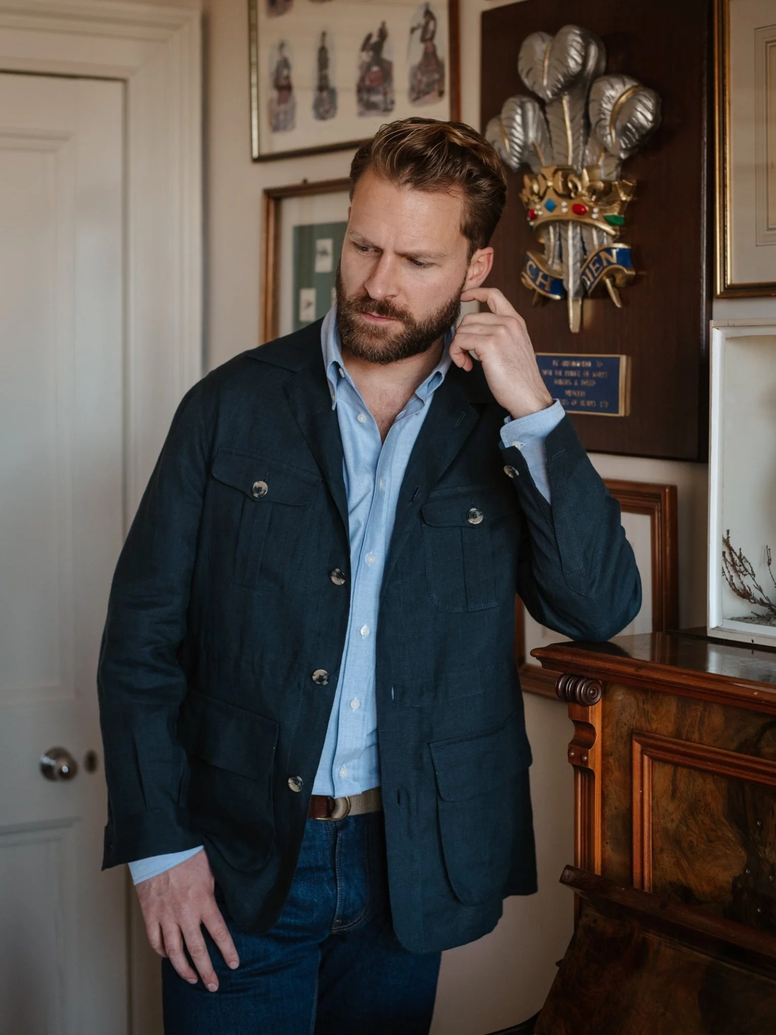 Linen Safari Jacket - Image 3