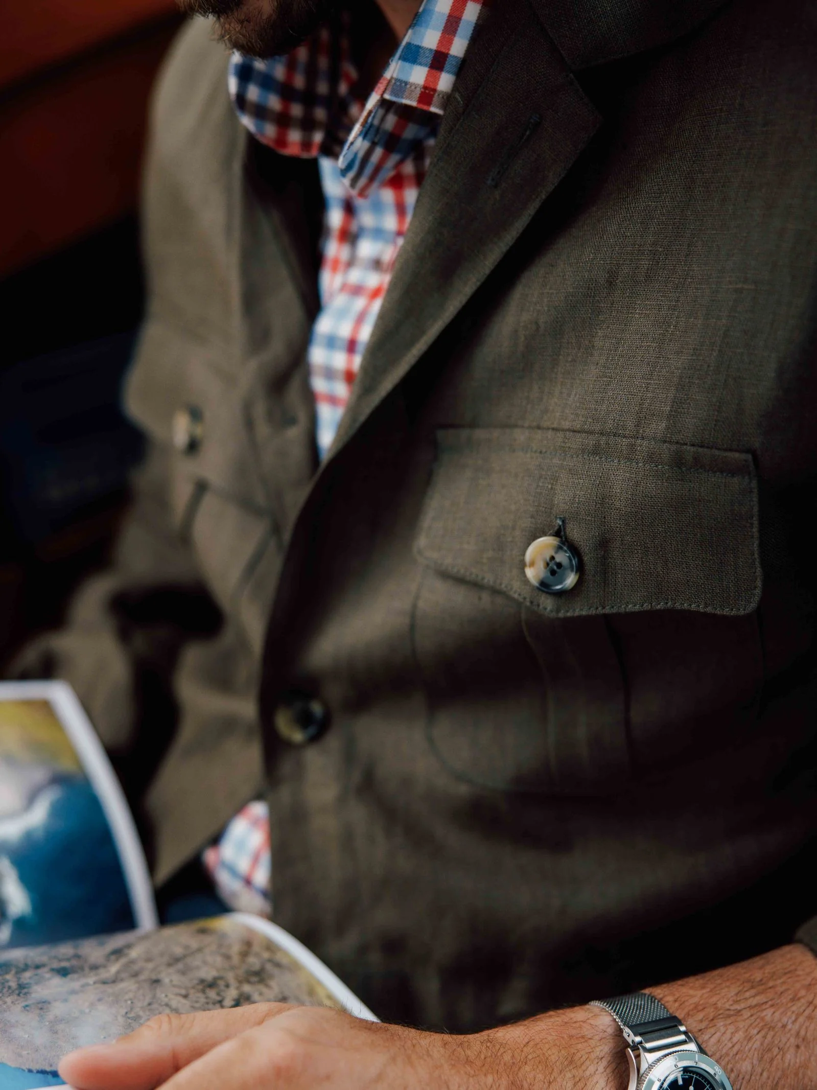 Linen Safari Jacket - Image 8