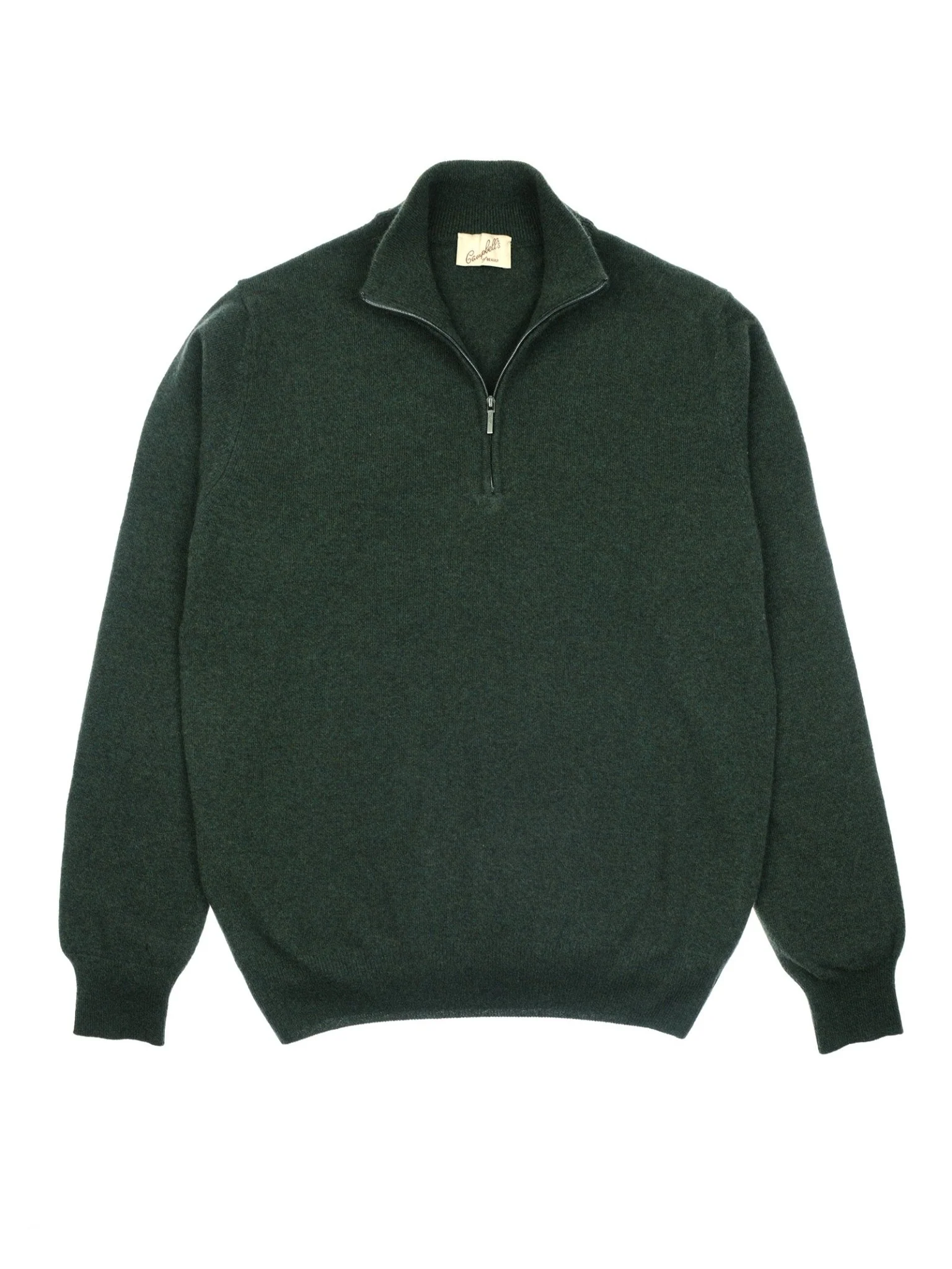 Merino & Cashmere Quarter Zip Jumper - Image 7