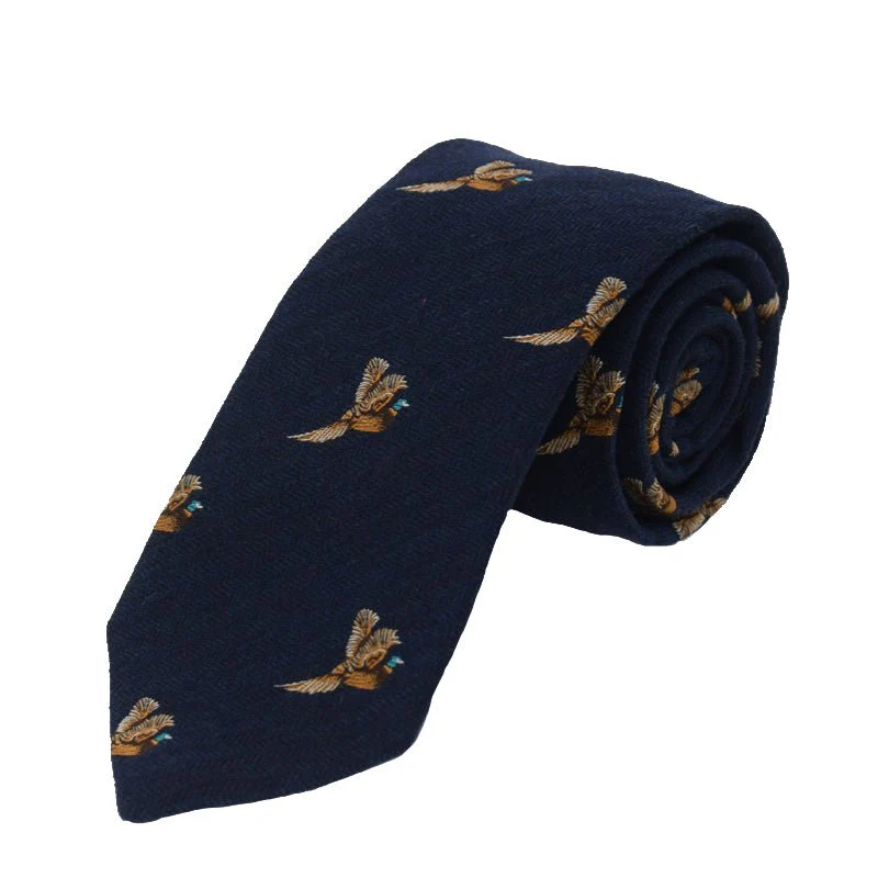 Pheasant In Flight Silk Tie