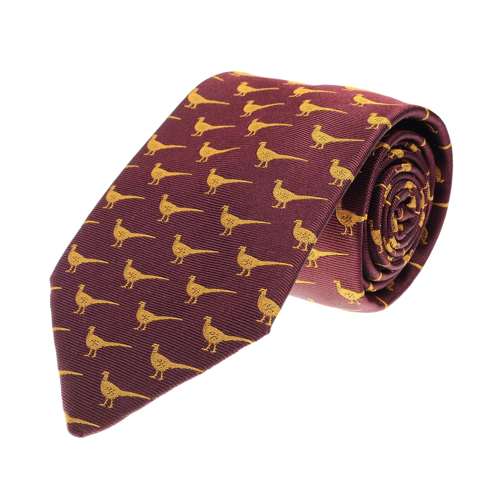 Pheasant Silk Tie