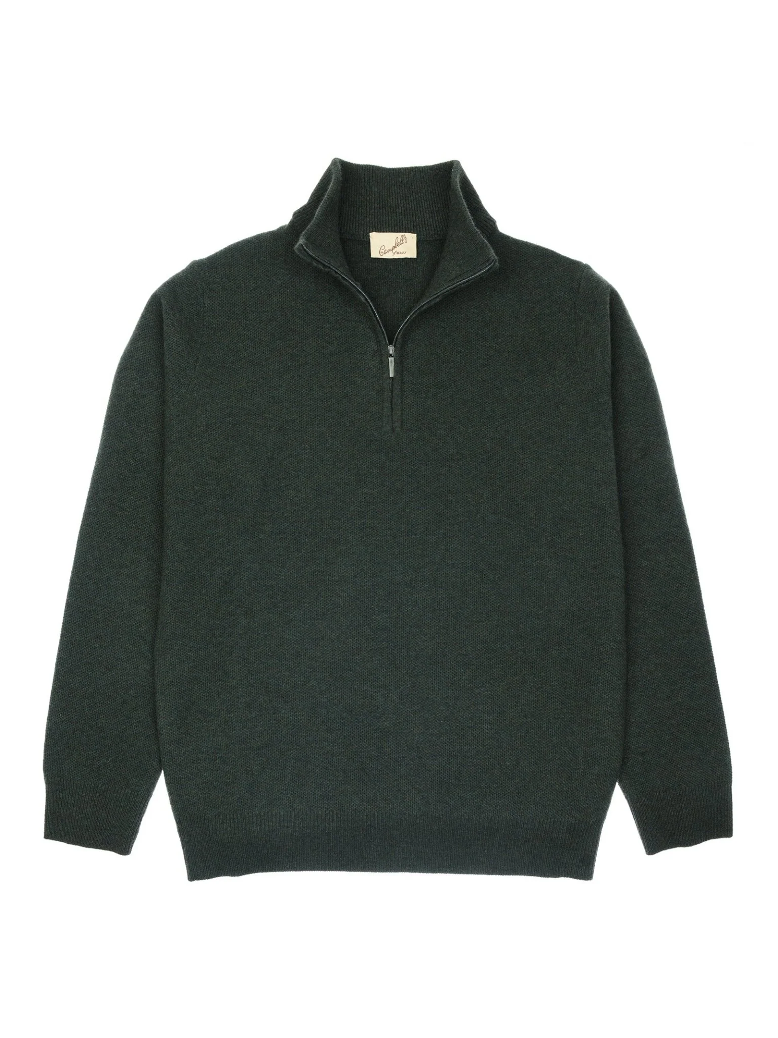 Piquet Quarter Zip Jumper - Image 3