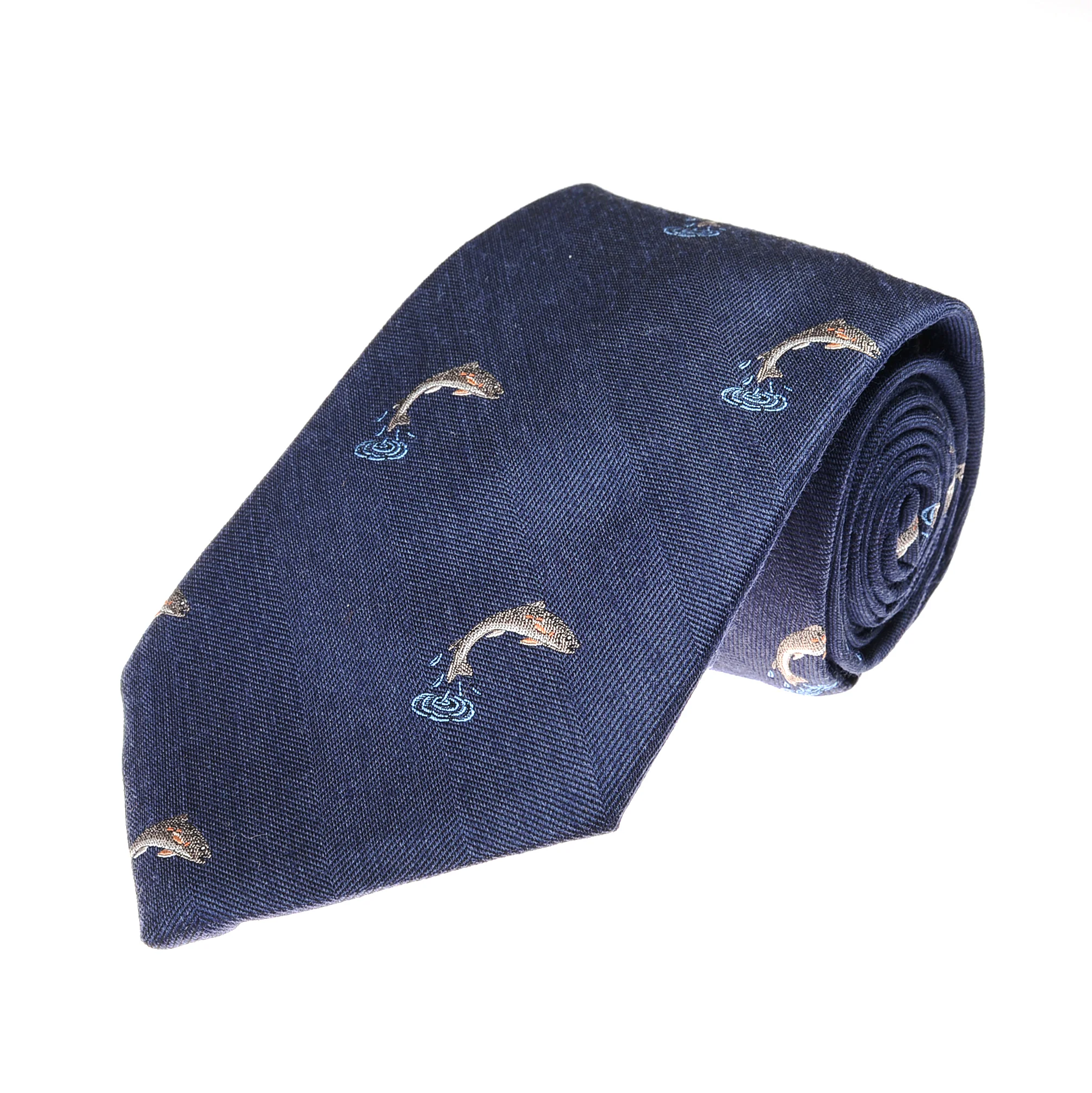 Salmon Silk Tie