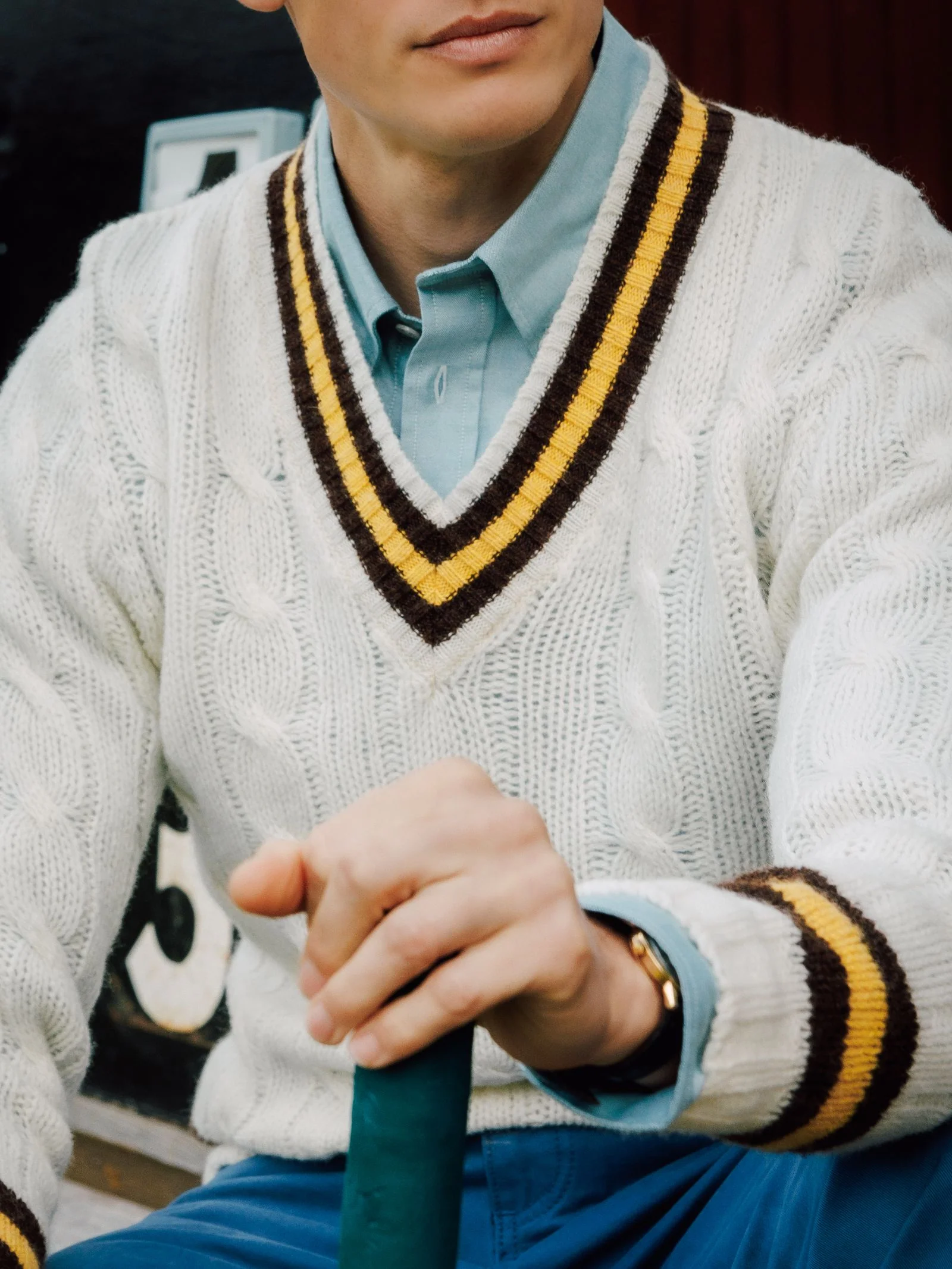 Shetland Cricket Sweater - Image 3