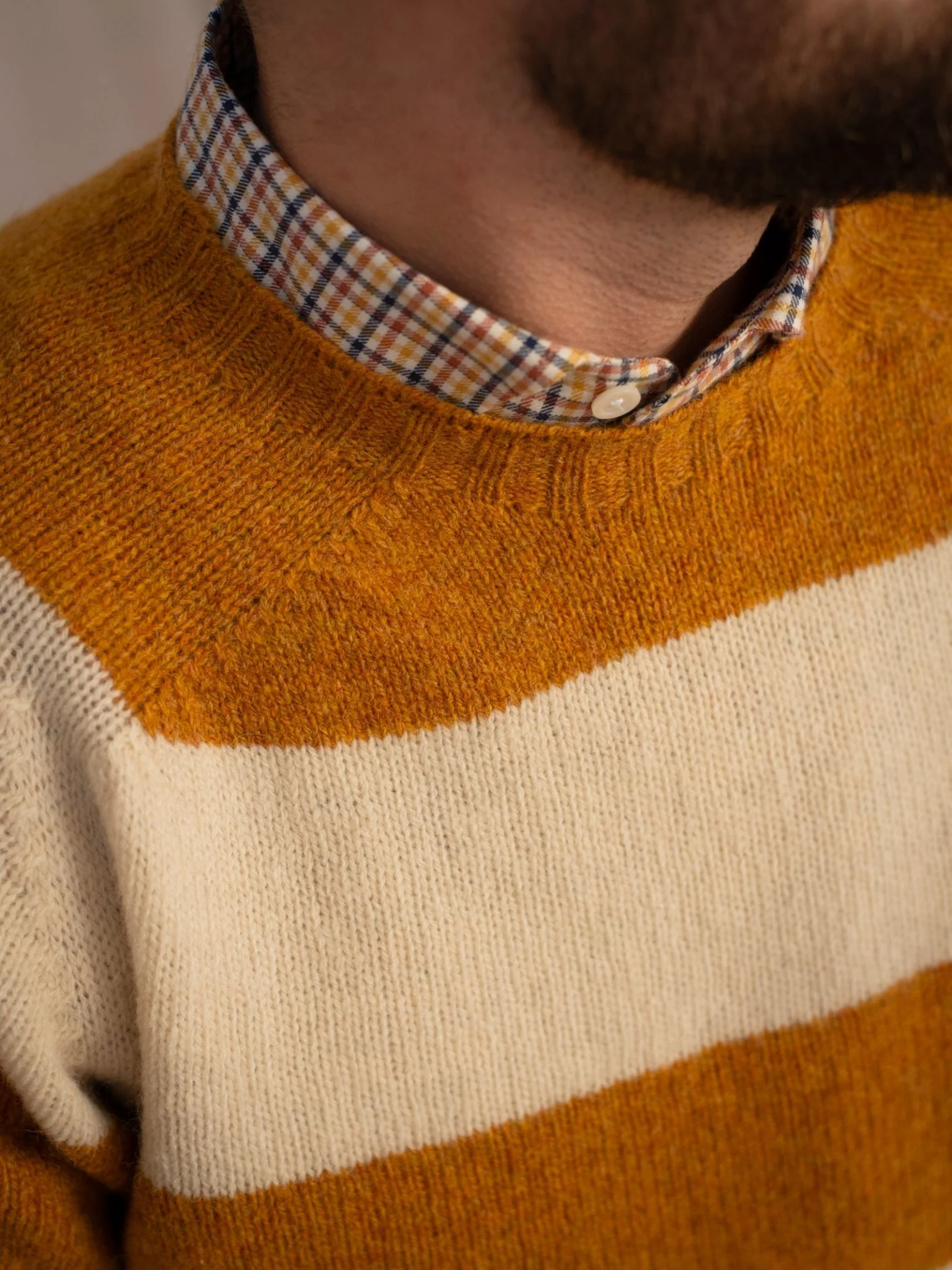 Shetland Stripe Crew Jumper - Image 3