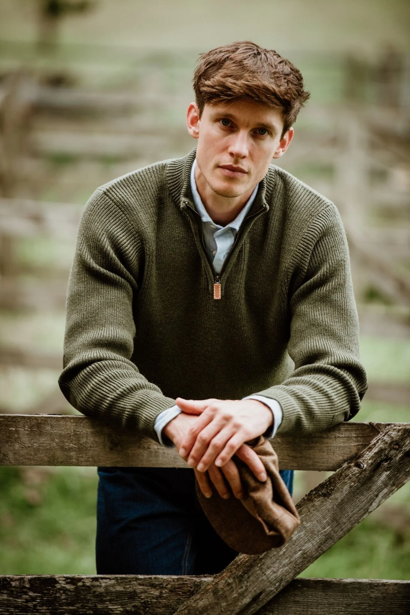 Shooter Quarter Zip Jumper with Patches