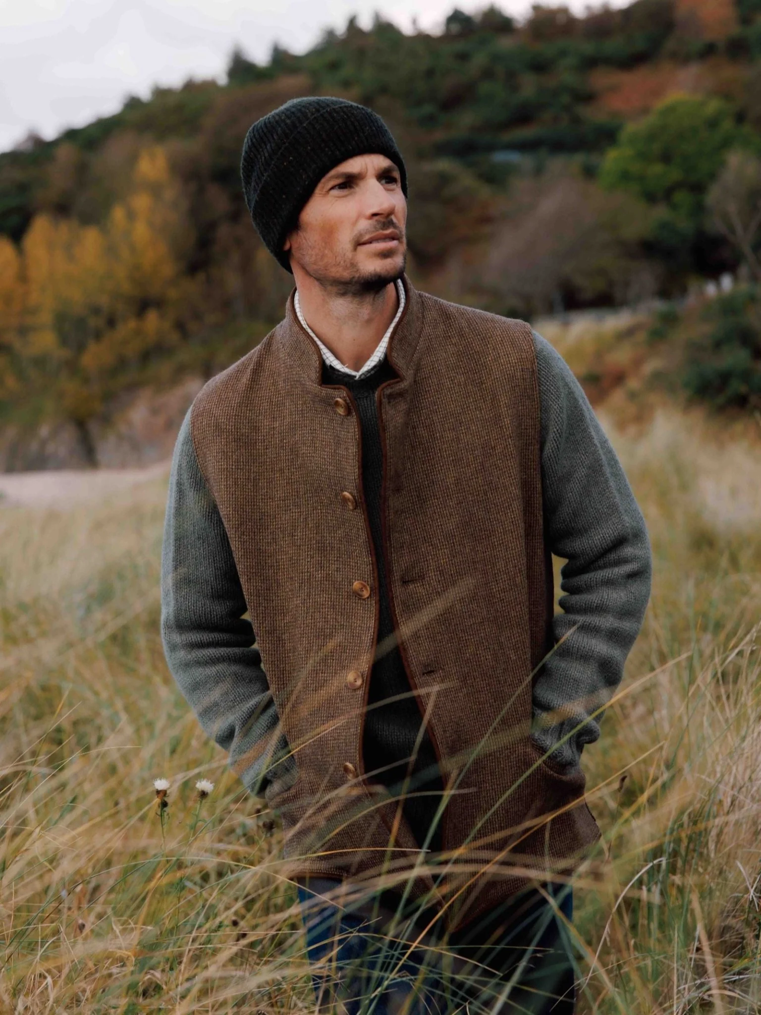 Tweed Nehru Gilet - Image 11